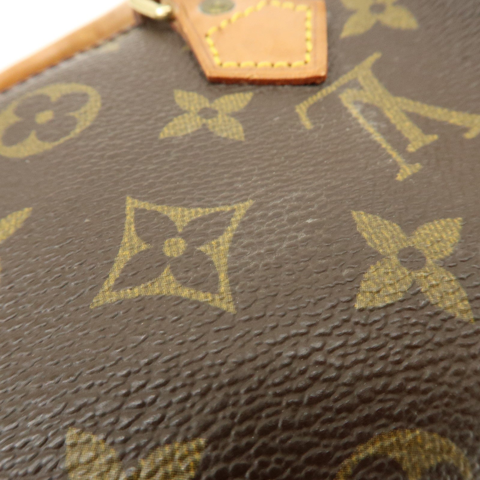 Louis Vuitton Monogram Mini Speedy Hand Bag Brown M41534