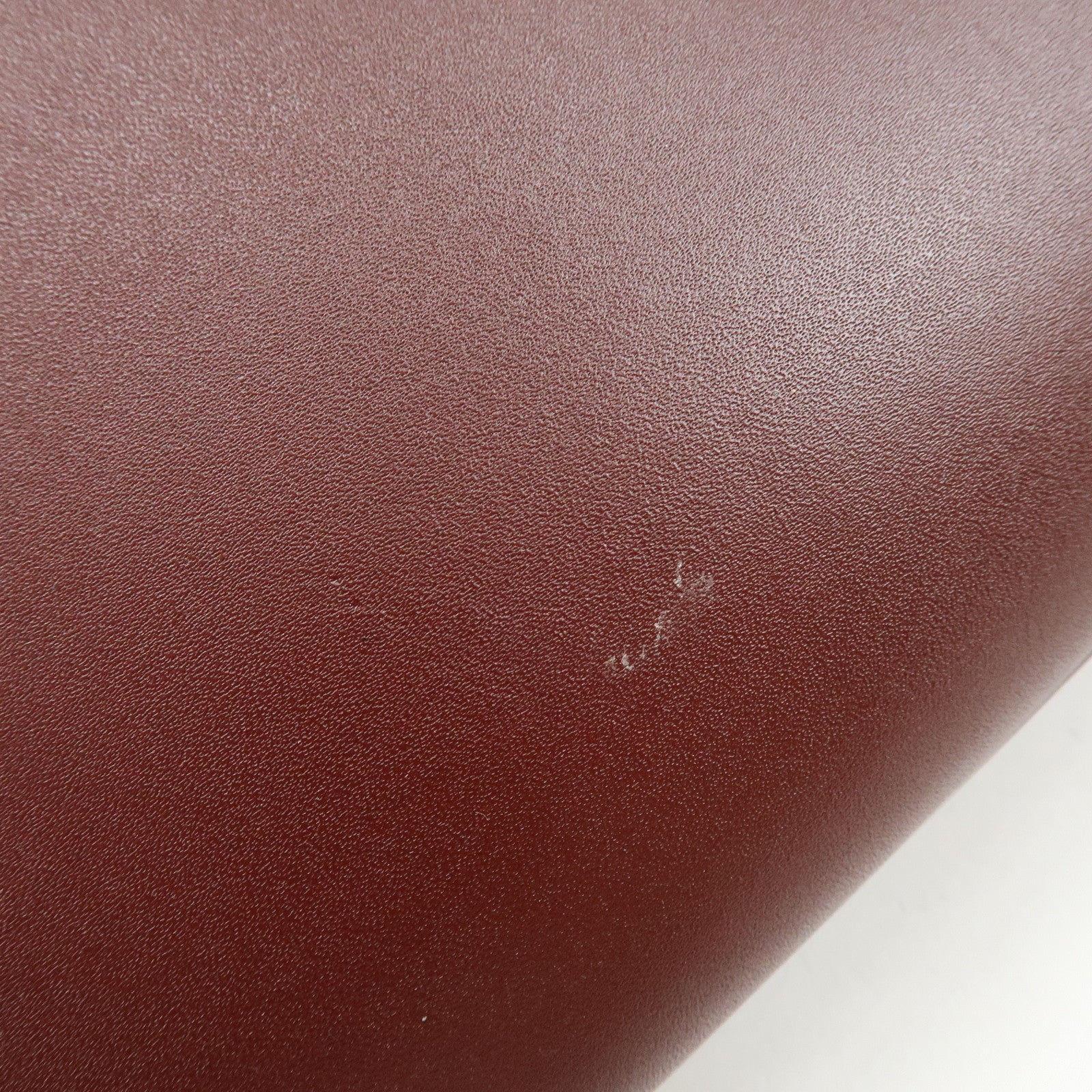 Cartier Must de Cartier Calf Skin Hand Bag Tote Bag Bordeaux