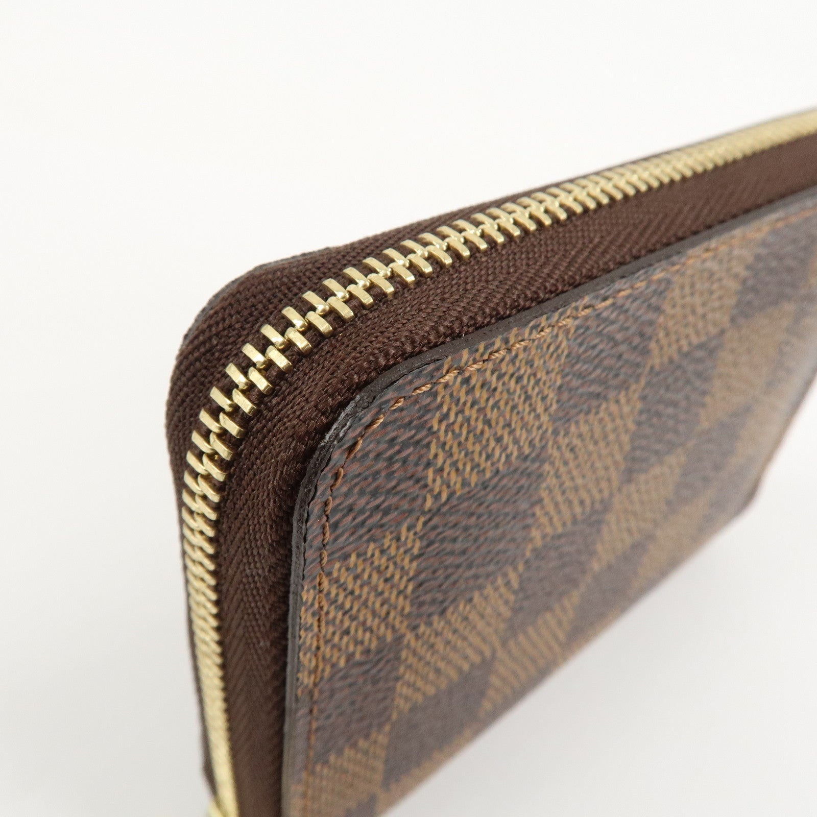 Louis Vuitton Damier Zippy Coin Purse Coin Case Brown N63070 Used