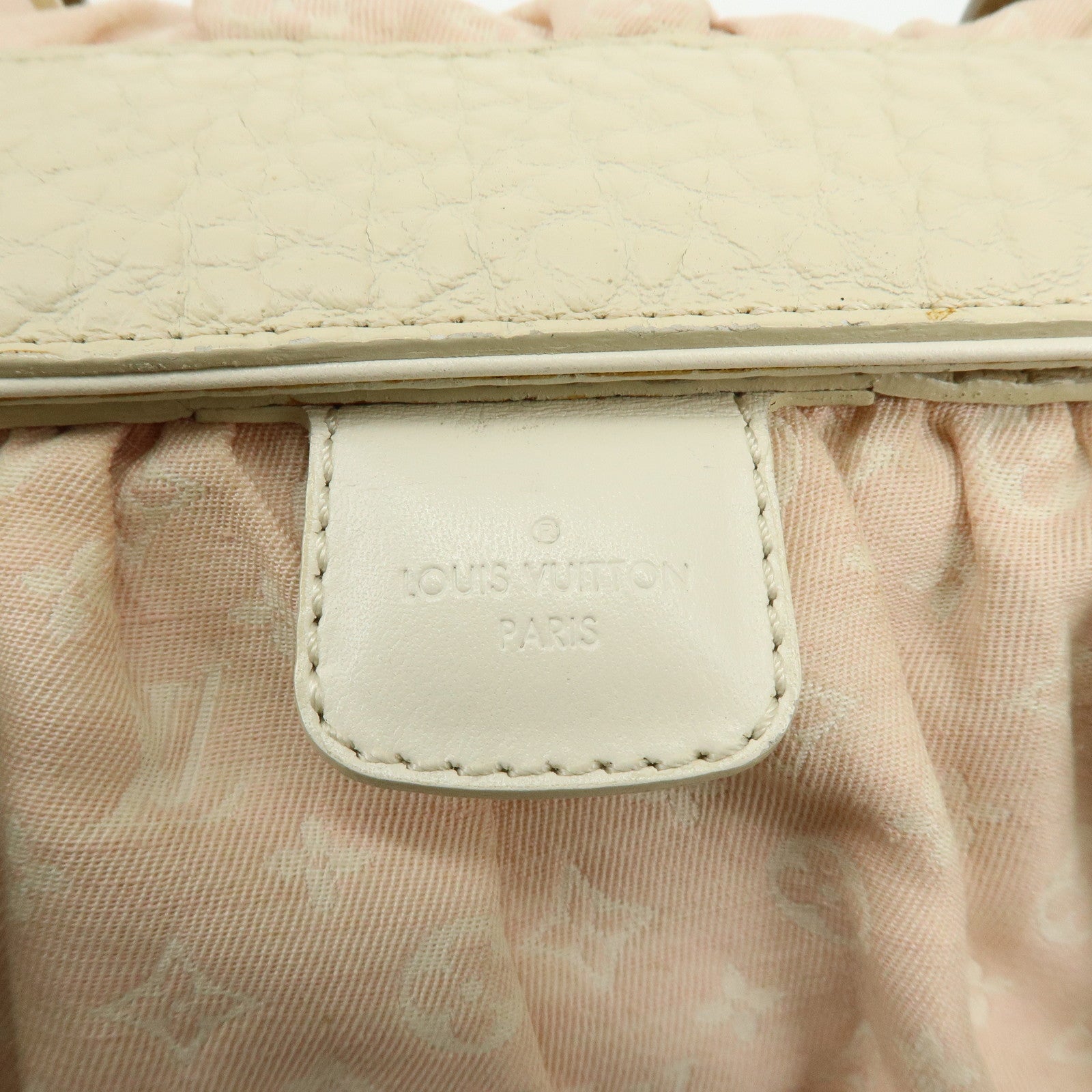 Louis Vuitton Monogram Mini Lin Trapes PM Hand Bag Rose M40062