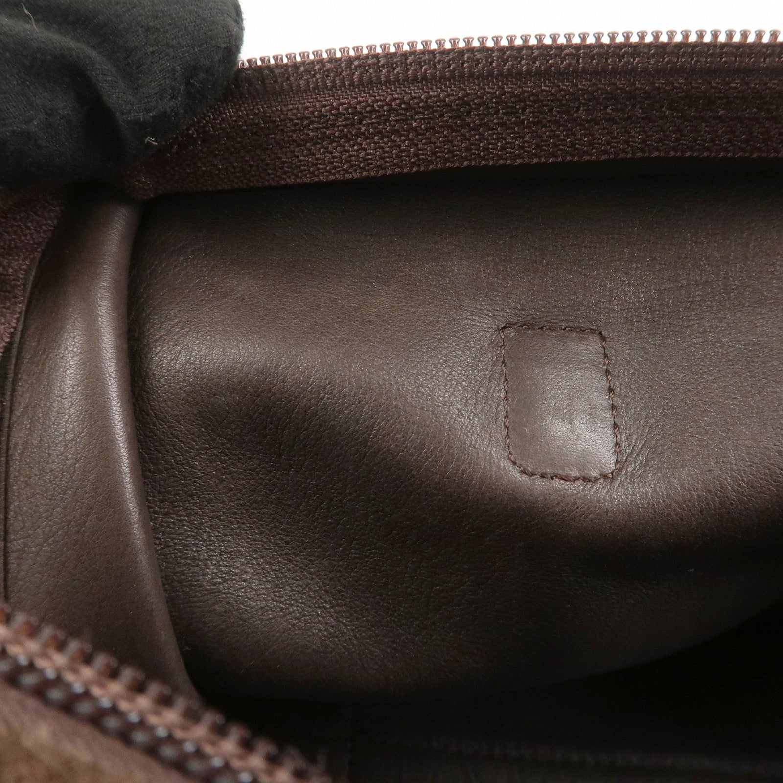 LOEWE Anagram Suede Leather Amazona 27 Hand Bag Brown