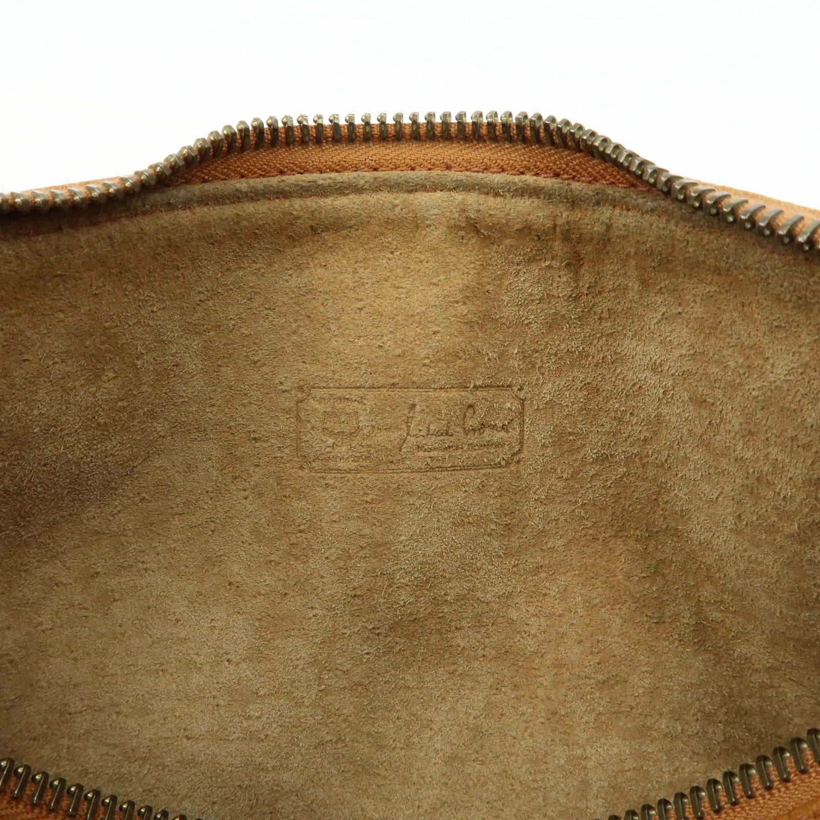 MCM Visetos Logogram Leather Shoulder Bag Crossbody Bag Brown