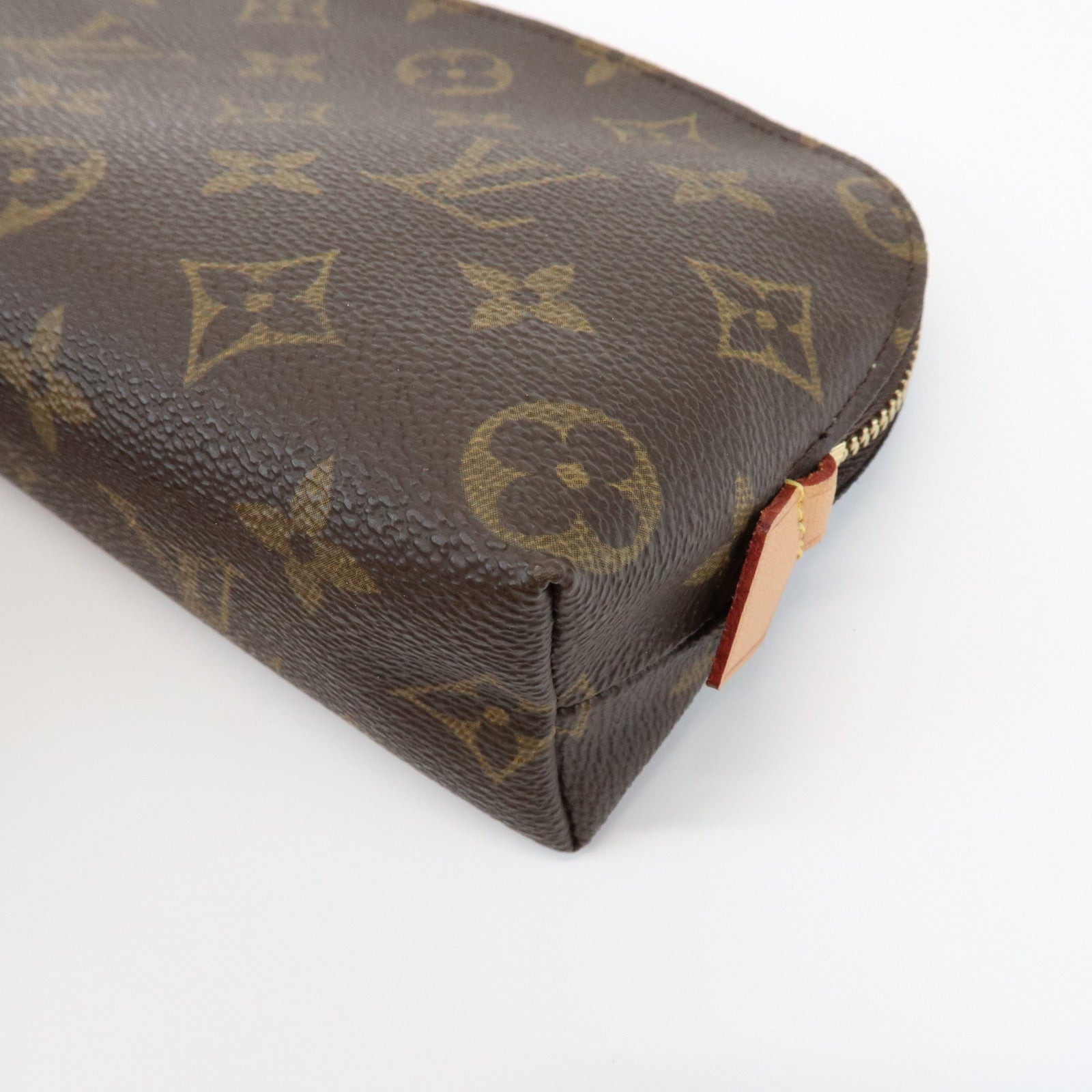 Louis Vuitton Monogram Pochette Cosmetic Pouch Brown M47515