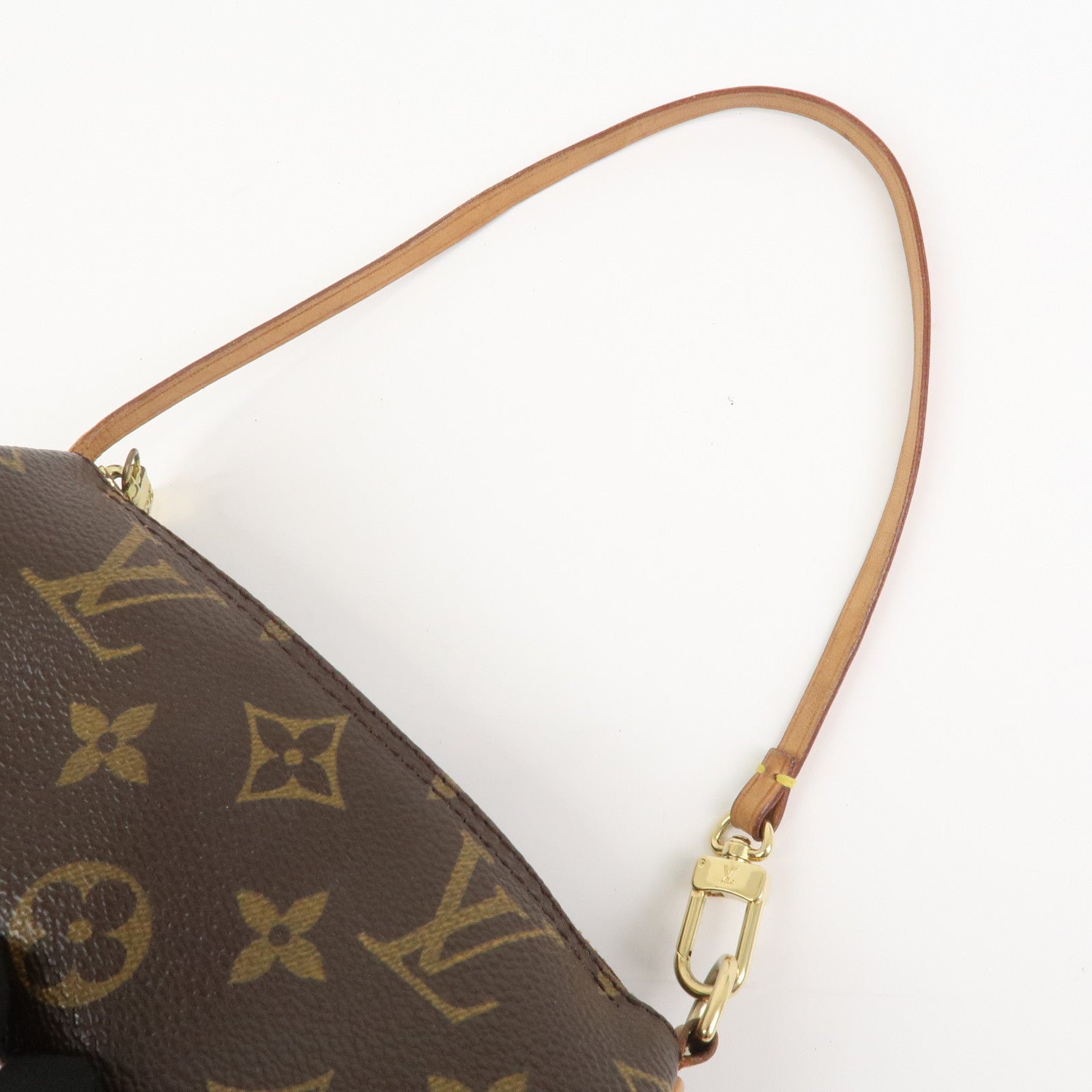 Louis Vuitton Monogram Set of 2 Mini Pouch for Papillon Bag Brown