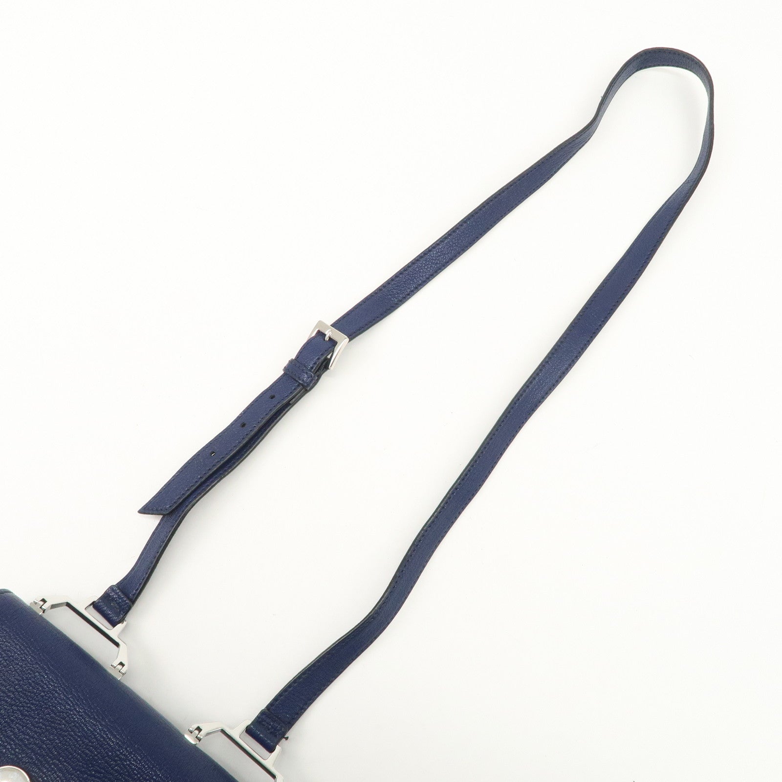 MIU MIU Madras Leather Shoulder Bag Crossbody Bag 5BH087 Used