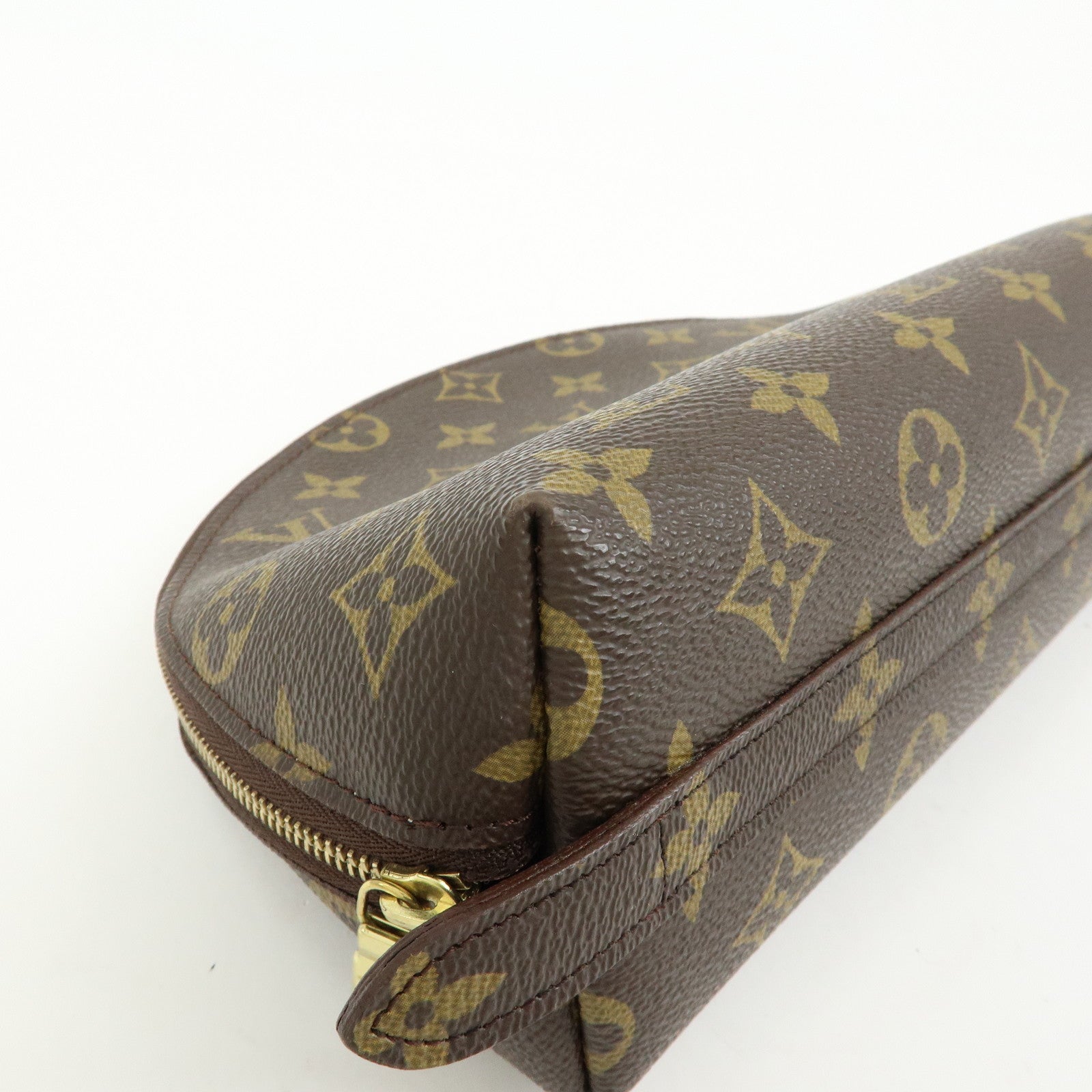 Louis Vuitton Monogram Trousse Demi Ronde Pouch Makeup Bag M47520