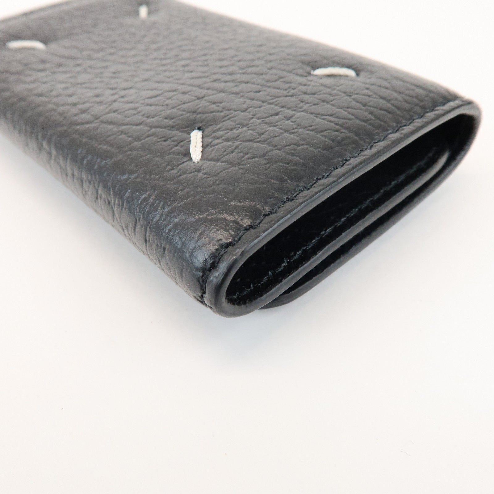 Maison Margiela Leather 6 hooks Key Case Key Holder Black