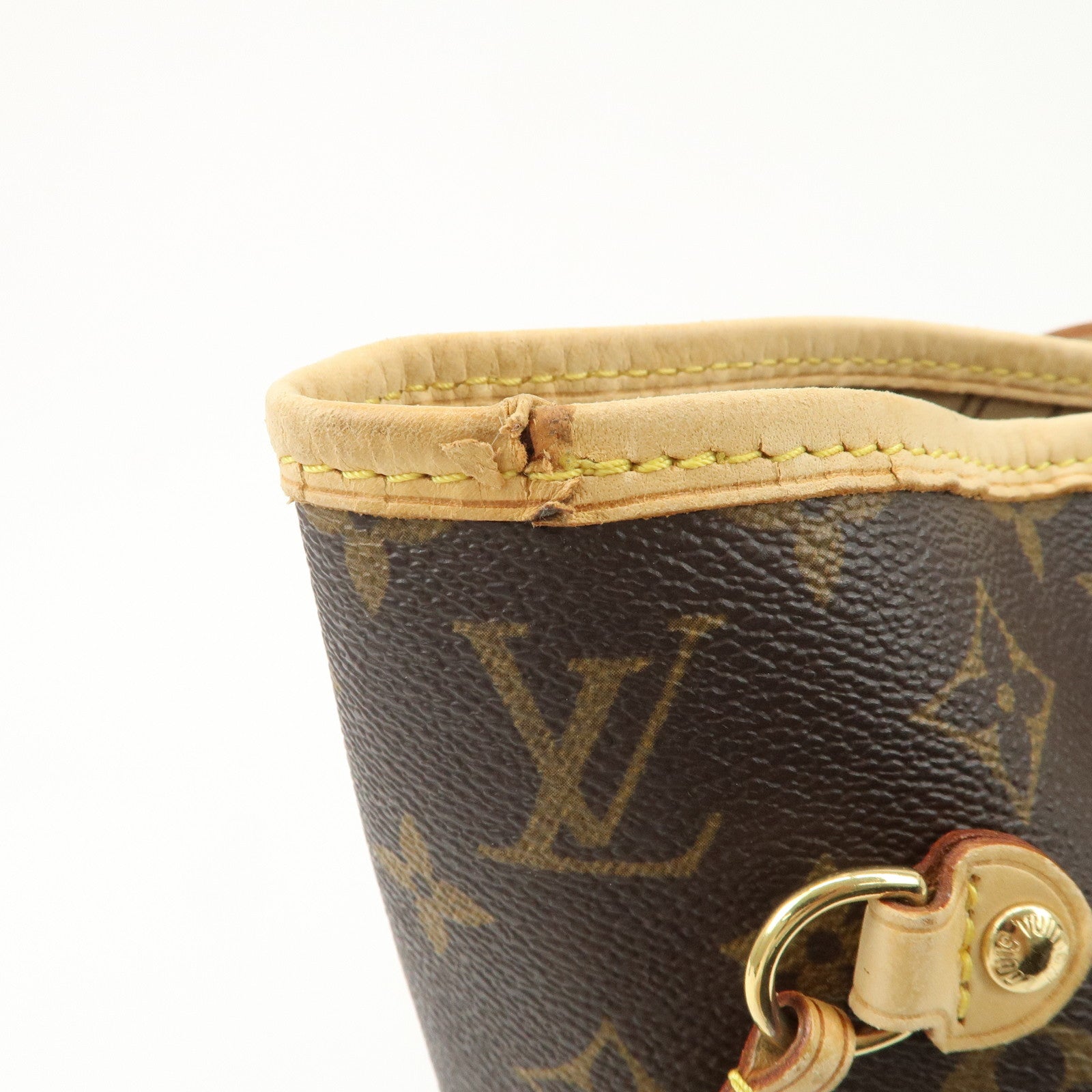 Louis Vuitton Monogram Neverfull MM Tote Bag Brown M40156