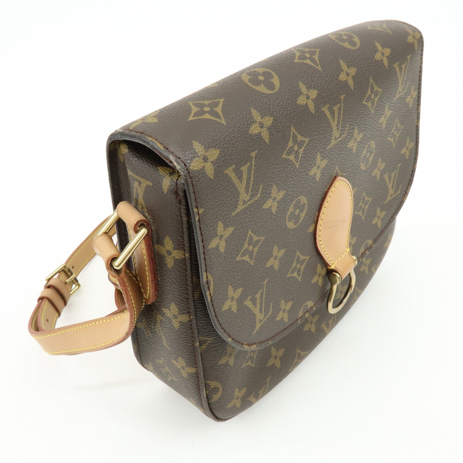 Louis Vuitton Monogram Saint Cloud GM Shoulder Bag Brown M51242