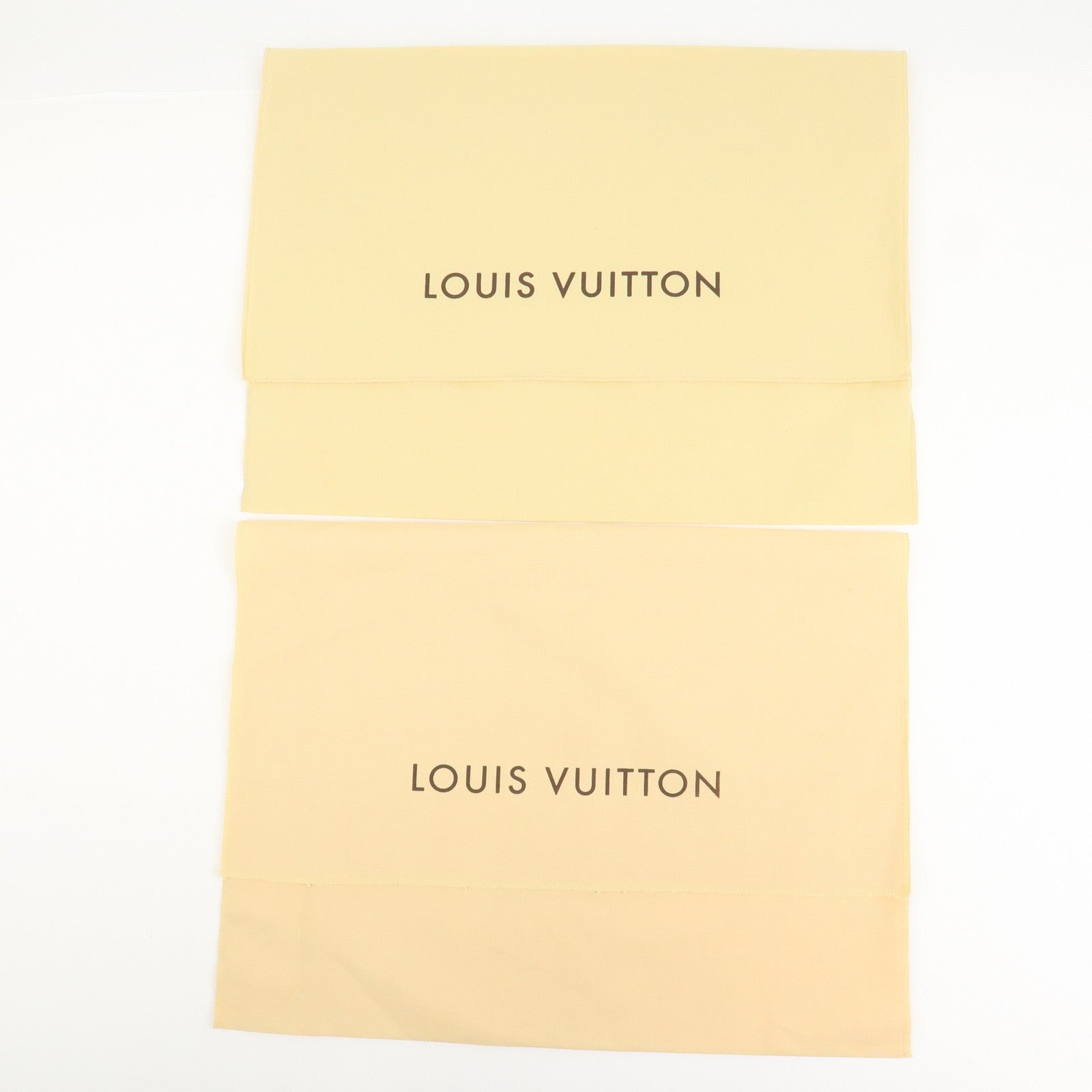 Louis Vuitton Set of 12 Dust Bag Storage Bag Flap Beige
