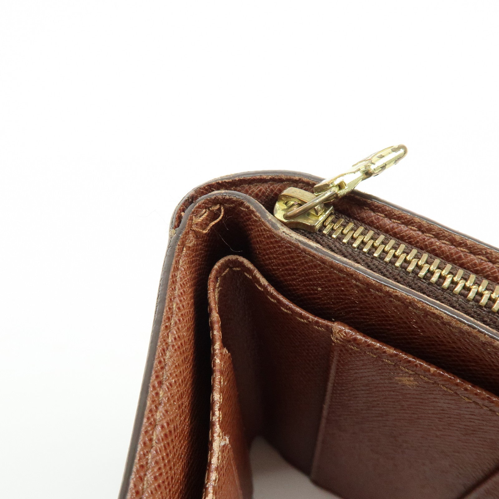 Louis Vuitton Monogram Compact Zippy Wallet Brown M61667