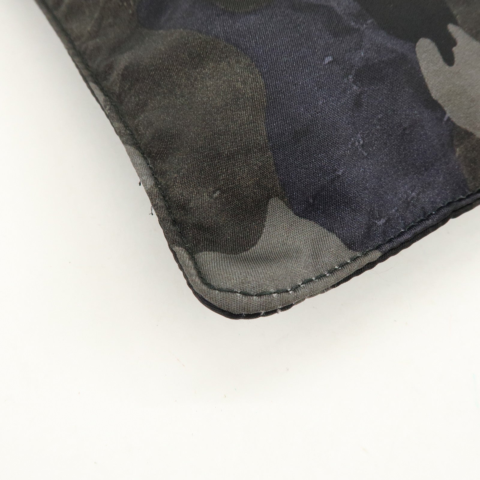 PRADA Triangle Logo Nylon Shoulder Crossbody Bag Camouflage Black