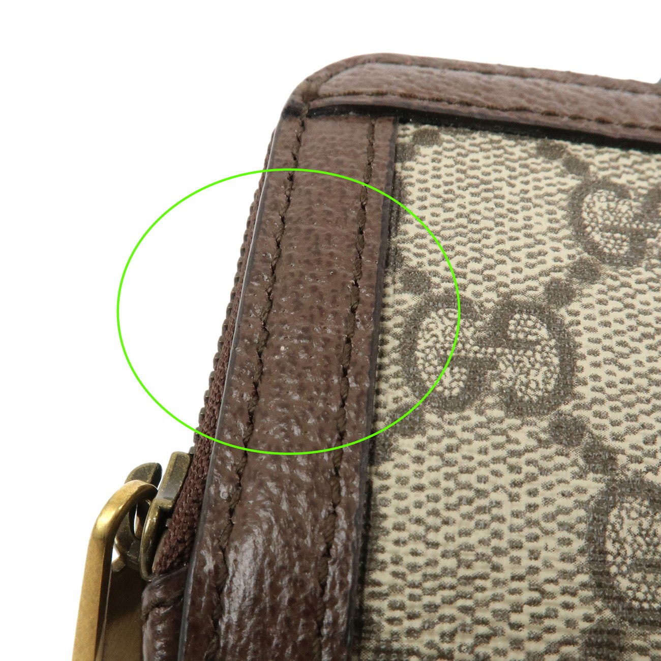 GUCCI Ophidia GG Supreme Leather Bi-fold Wallet Brown 699353