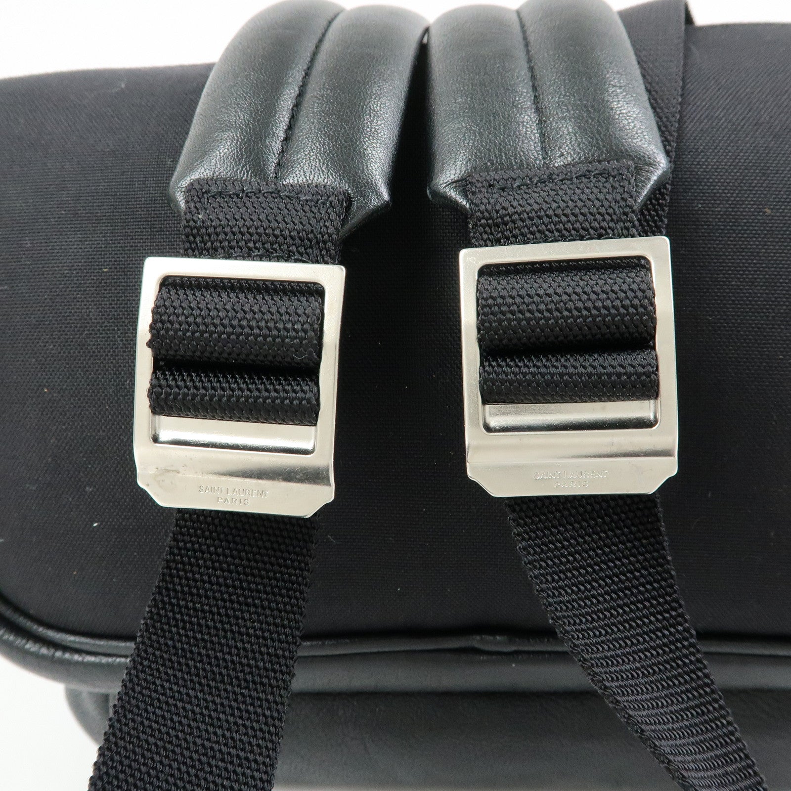 SAINT LAURENT PARIS CIty Leather Backpack Rucksack Black