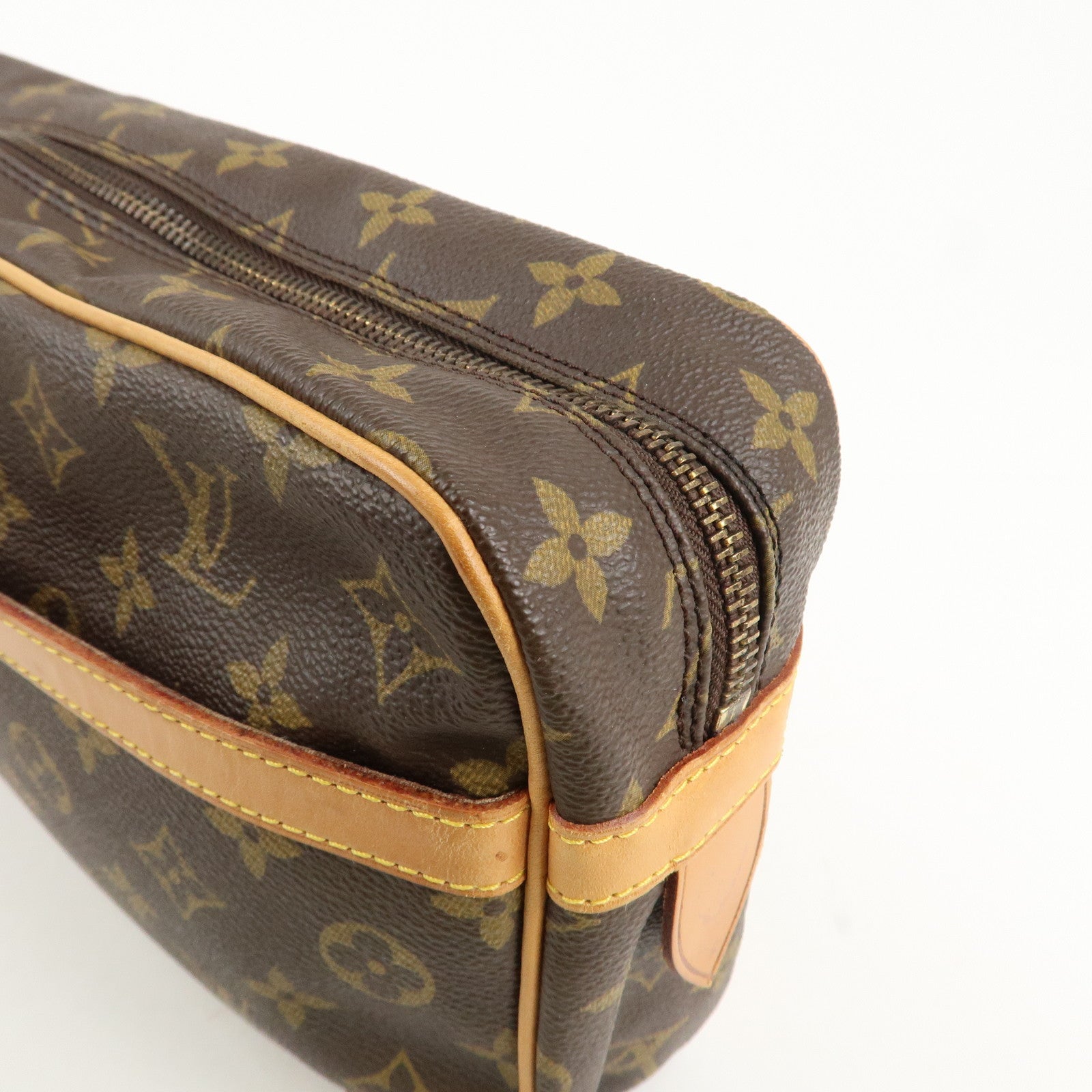 Louis Vuitton Monogram Compiegne 28 Pouch Clutch Bag Brown M51845 Used