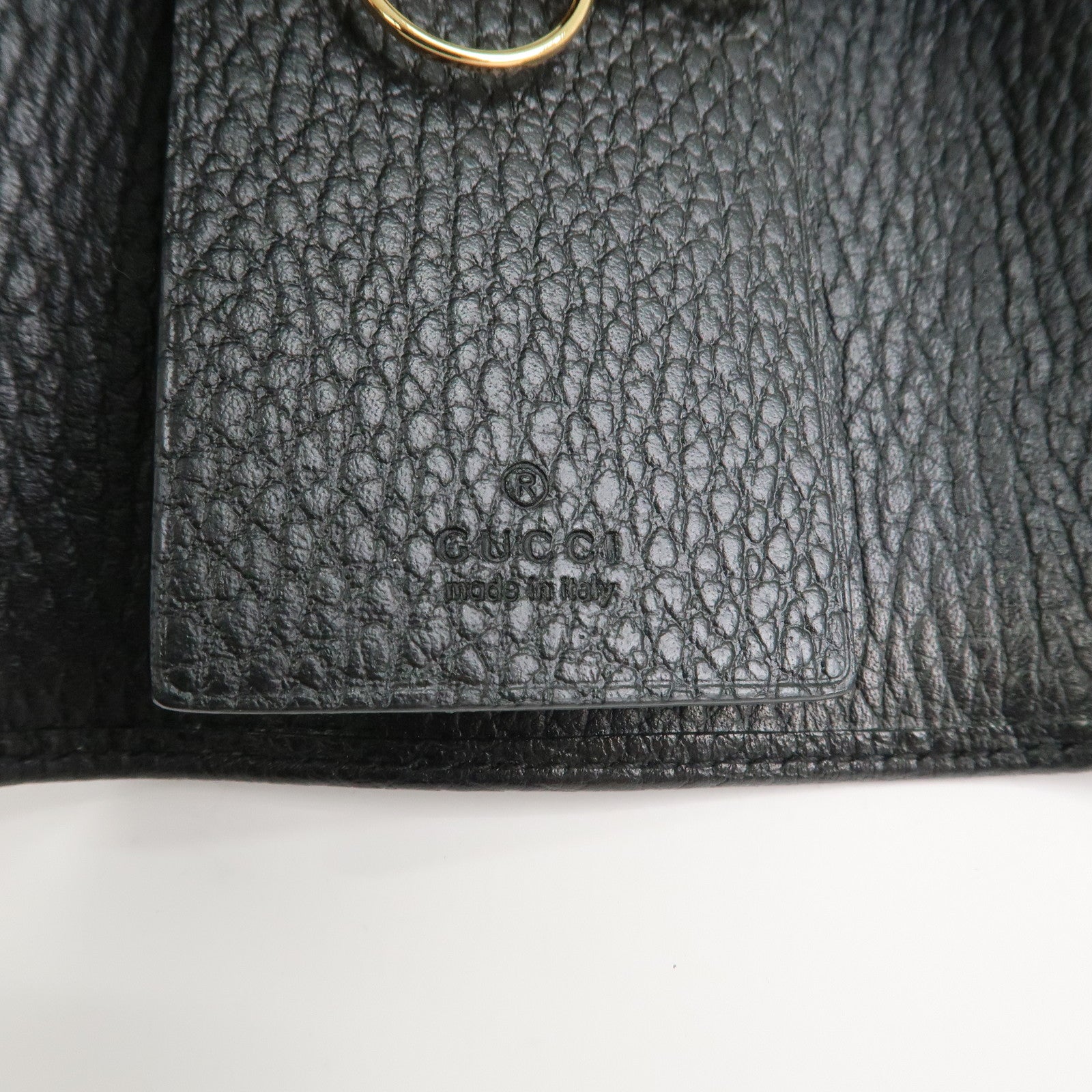 GUCCI GG Marmont Logo Leather 6 Key Case 456118