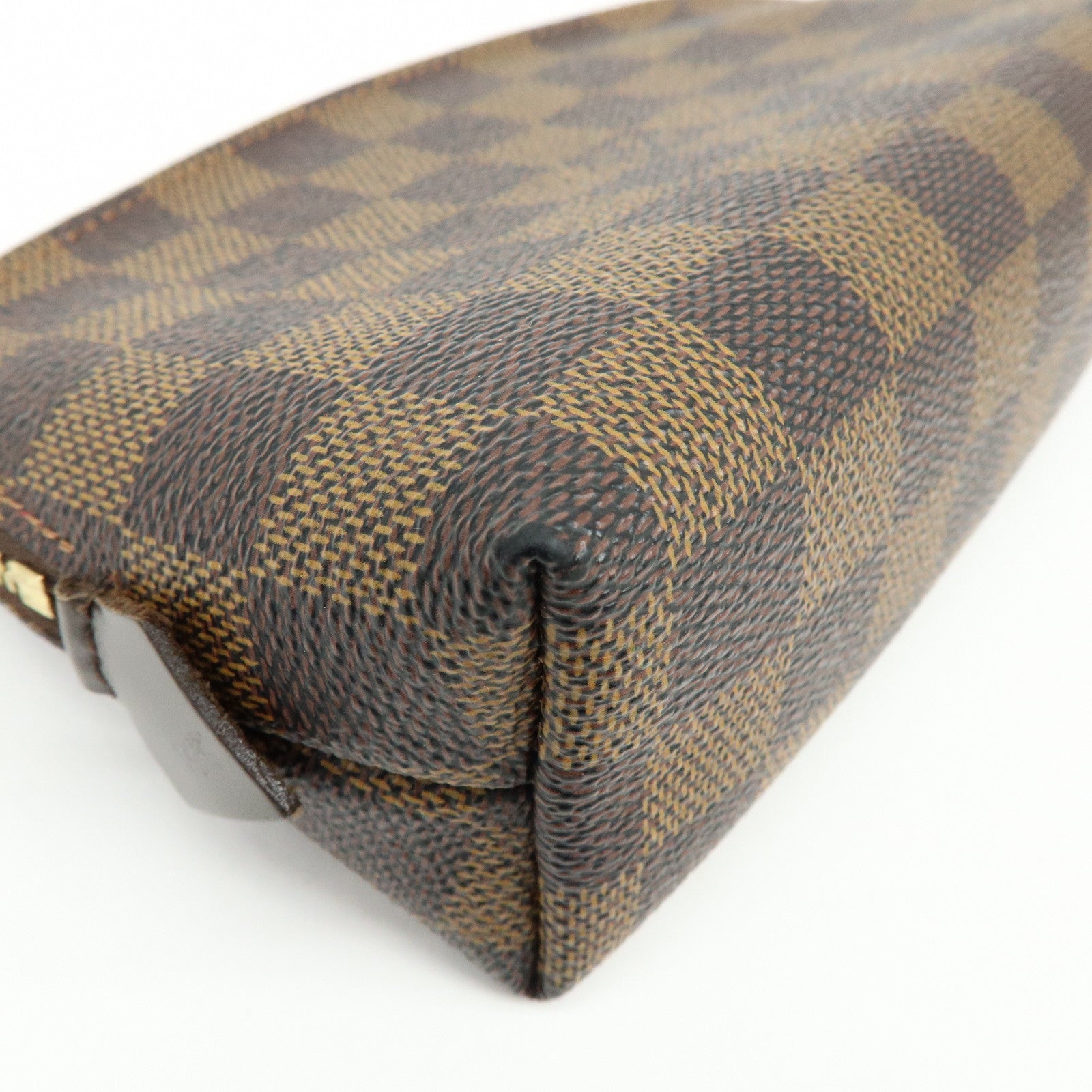 Louis Vuitton Damier Pochette Cosmetic PM Pouch Brown N47516
