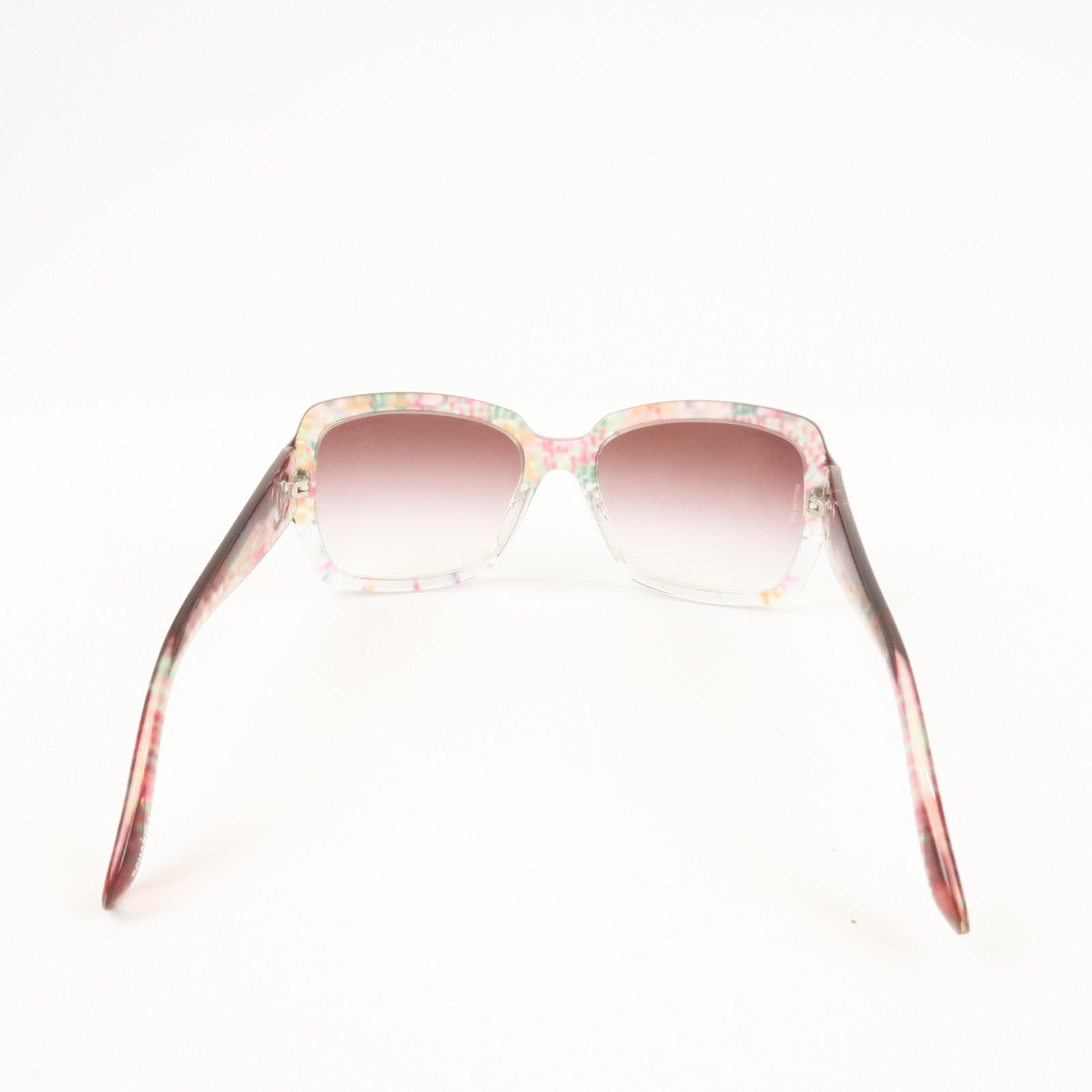 CHANEL COCO Mark Plastic Sunglasses 56□19 Multicolor 5221-A Used