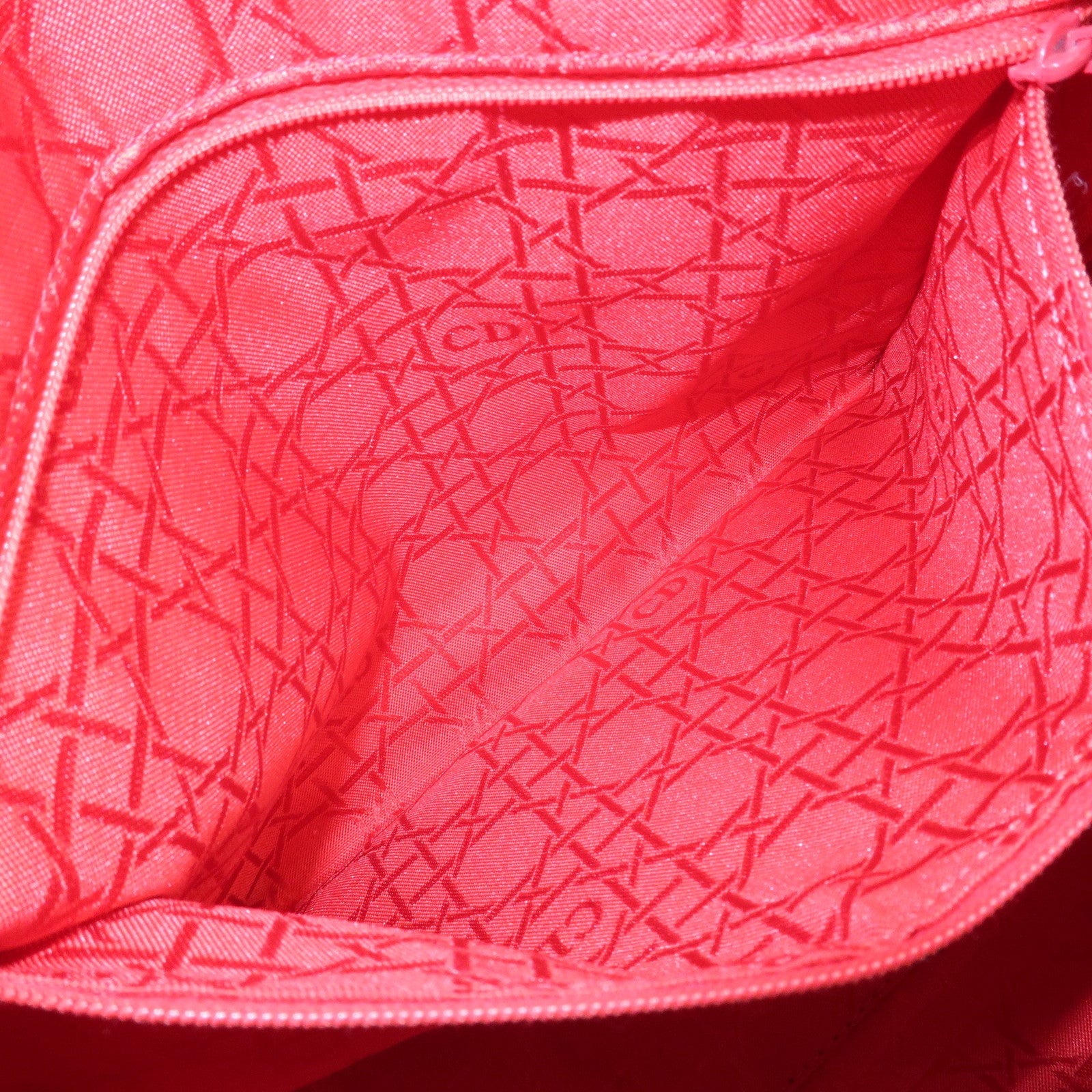 Christian Dior Cannage Lady Dior Leather Large 2Way Bag Black