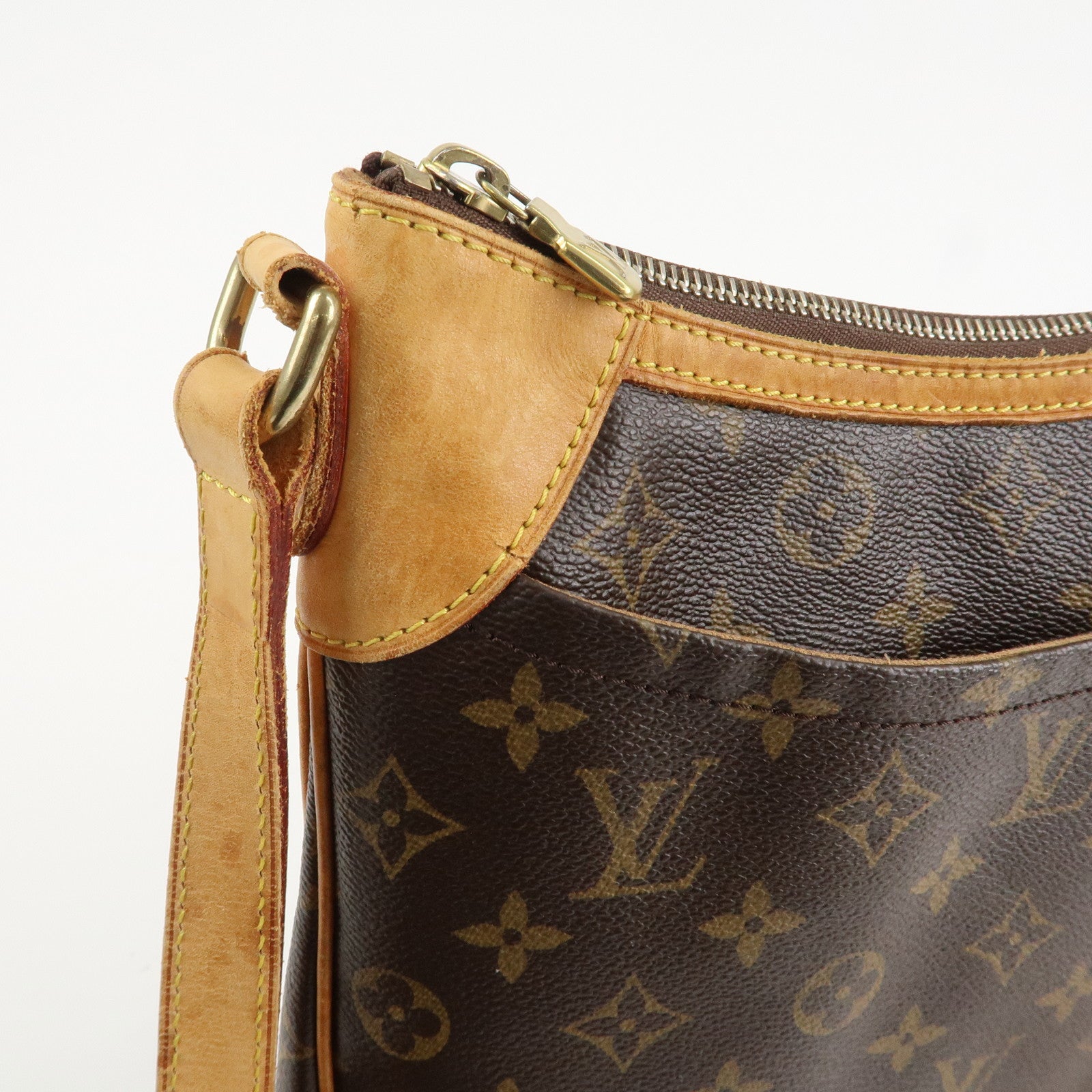 Louis Vuitton Monogram Odeon PM Shoulder Bag Brown M56390 Used