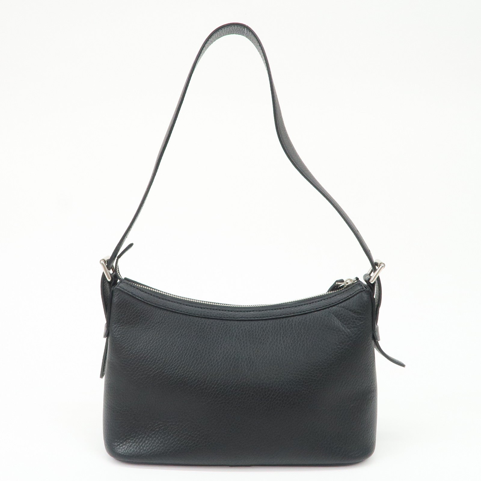 BURBERRY Leather Shoulder Bag Nova Plaid Black