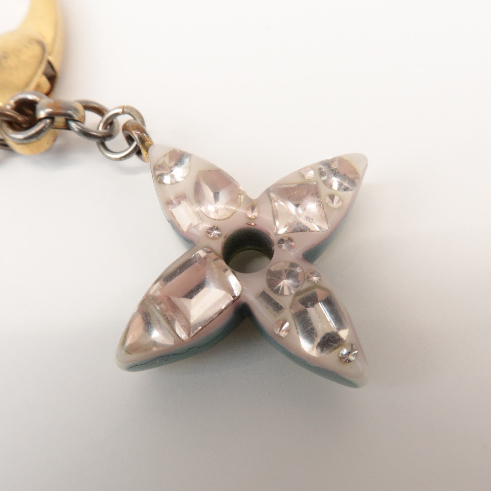 Louis Vuitton Bijou Sac Glam Flower Plastic Metal Key Chain M65982