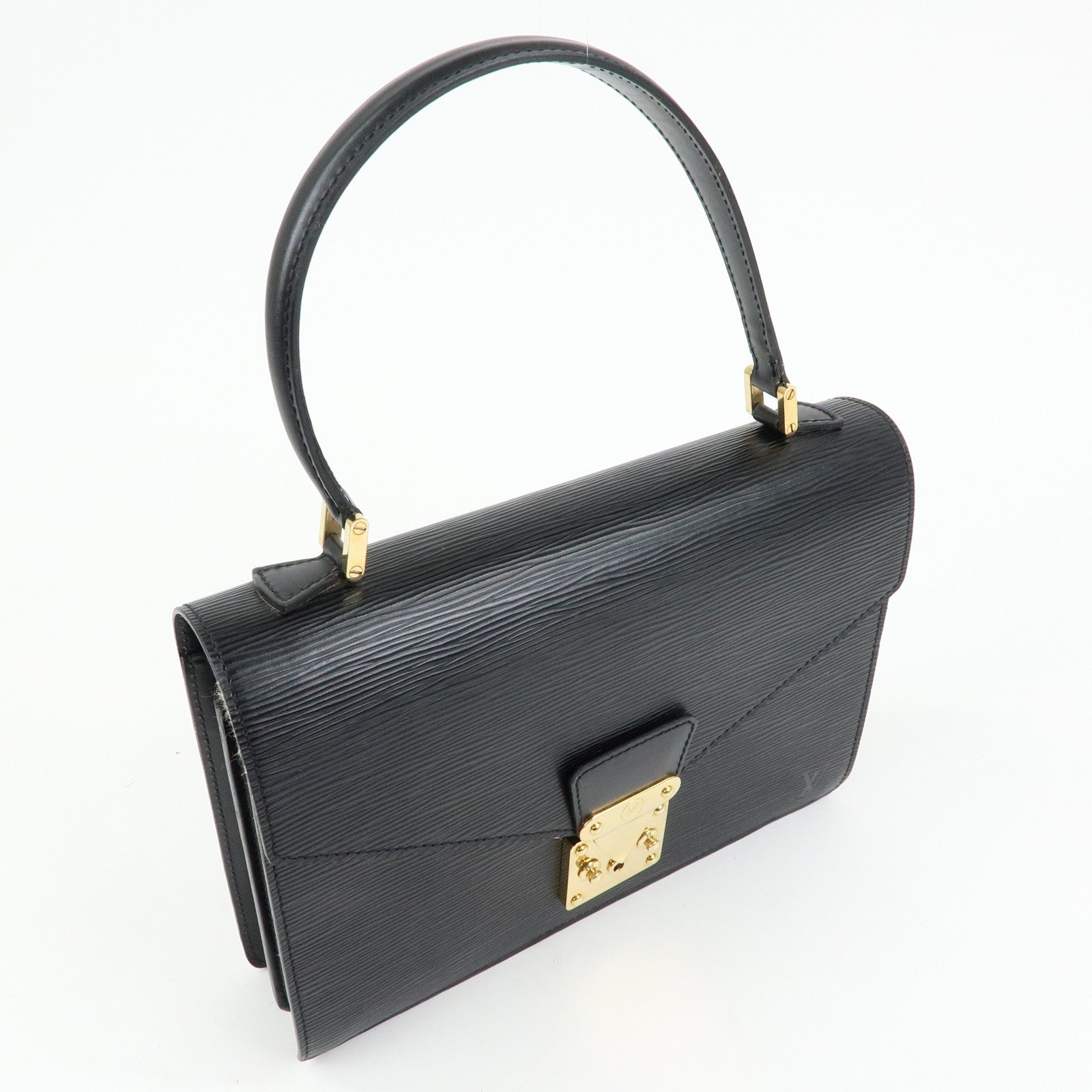 Louis Vuitton Epi Concorde Leather Hand Bag Noir Black M52132