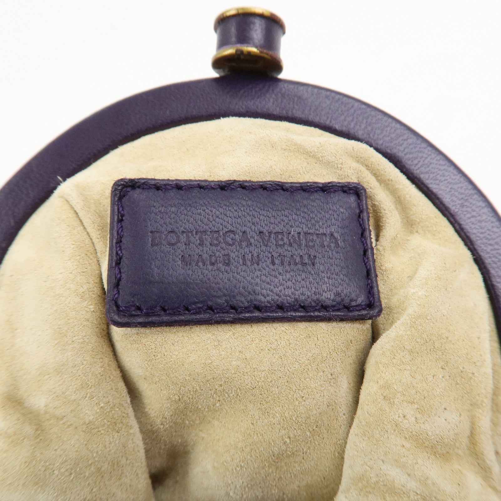 BOTTEGA VENETA Intrecciato Leather Coin Case Purple 203783
