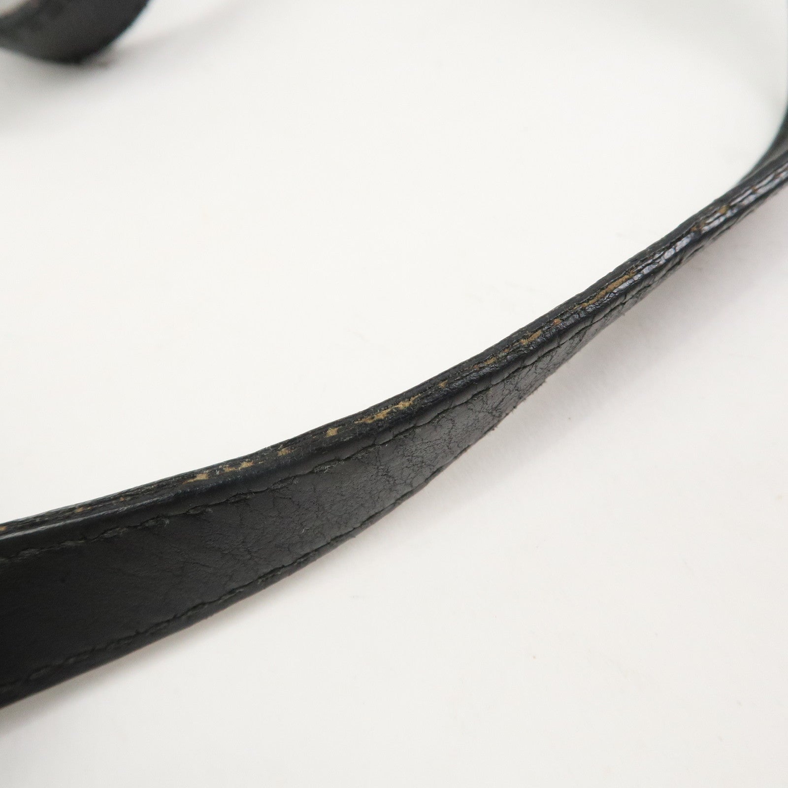 GUCCI GG Canvas Leather Tote Bag Hand Bag Black 002・1098