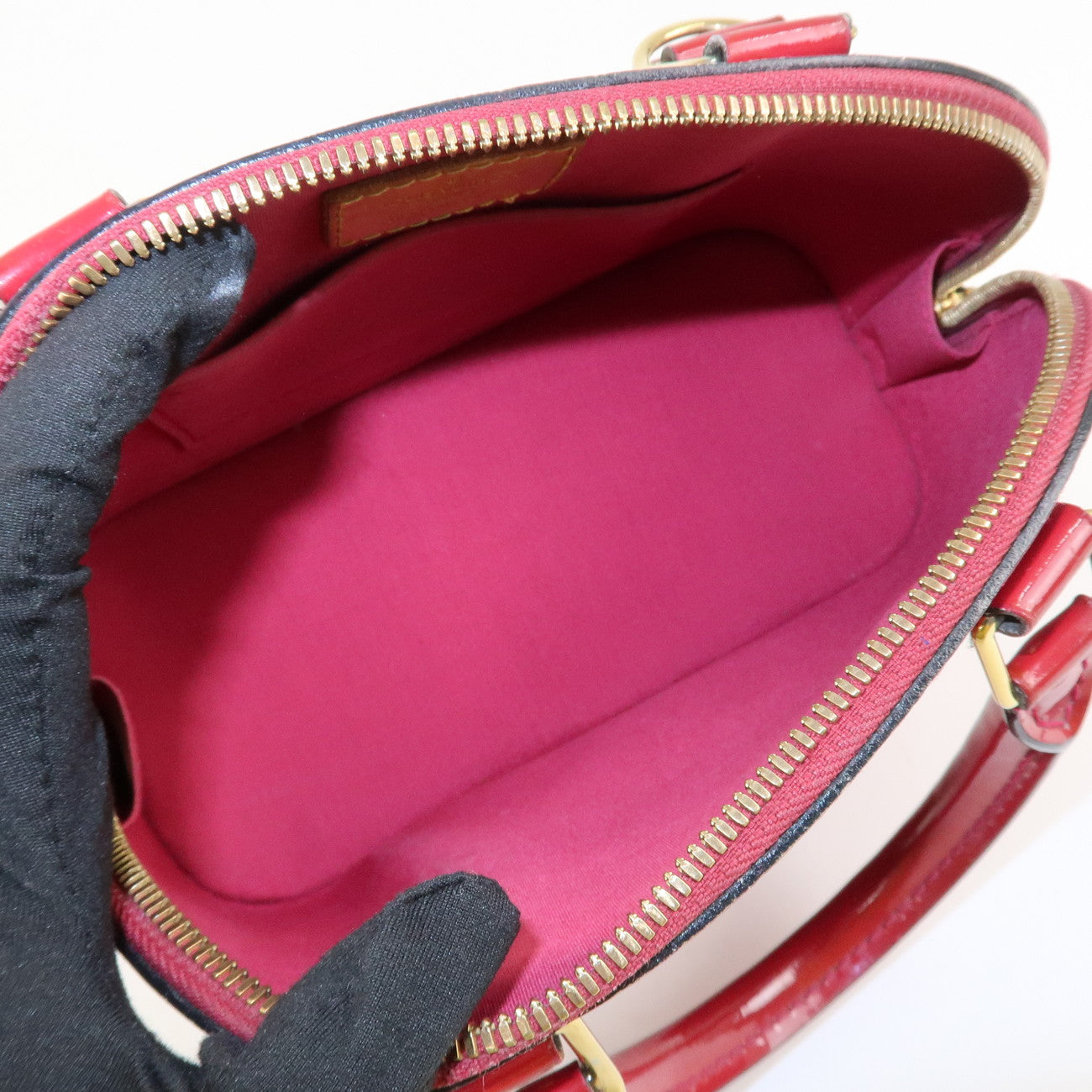 Louis Vuitton Monogram Vernis Alma BB 2Way Bag Rose Indien M91771 Used