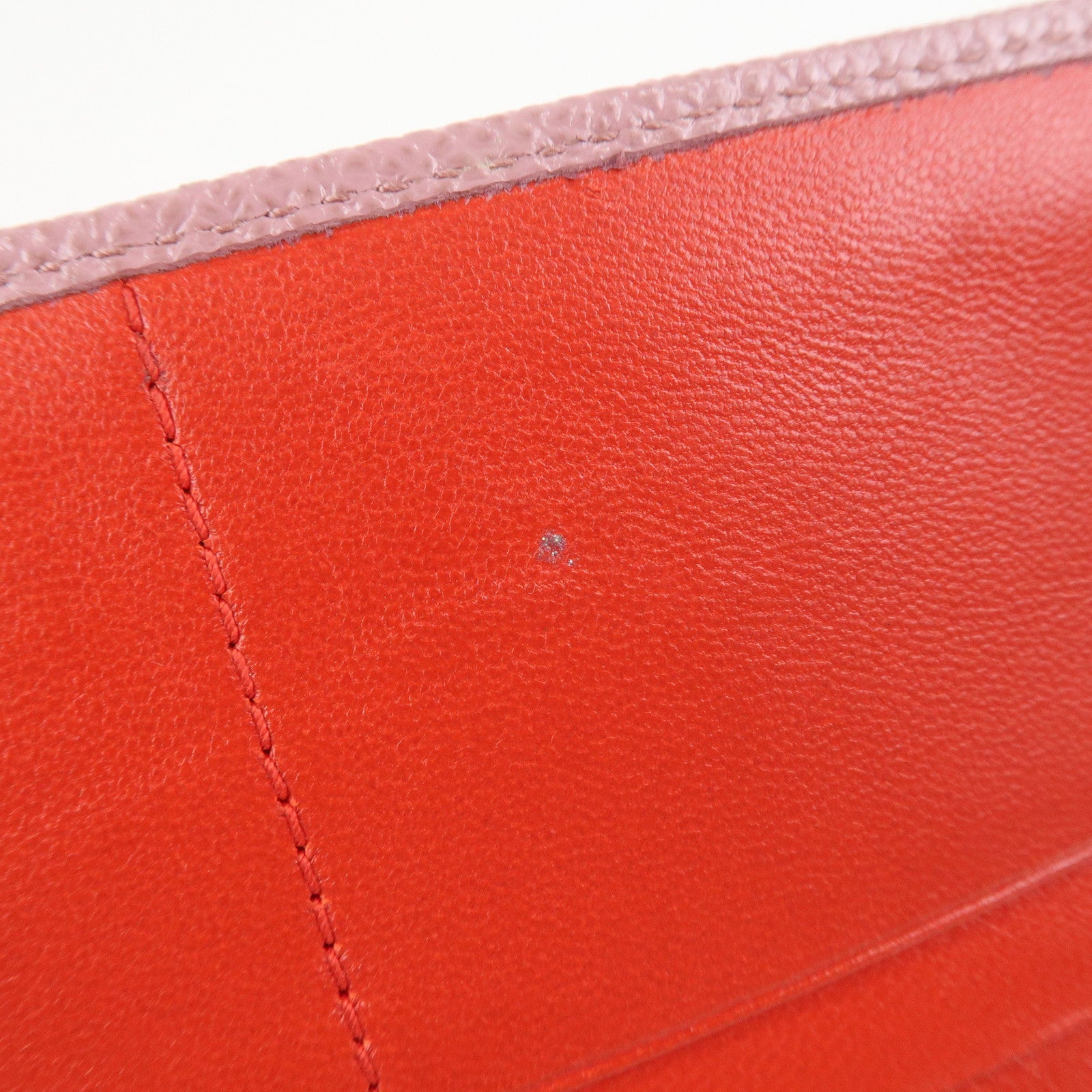 BVLGARI Logo Leather Bi-Fold Long Wallet Light Purple