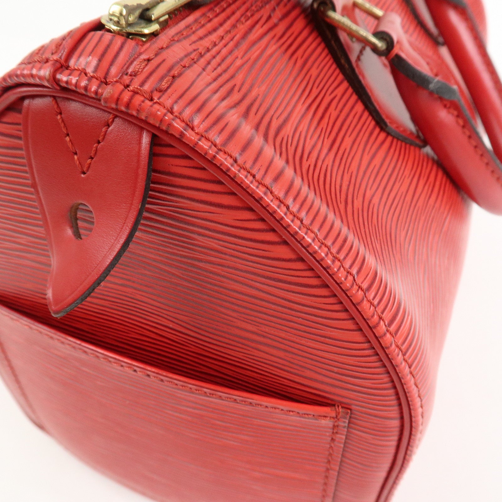 Louis Vuitton Epi Speedy 25 Hand Bag Castilian Red M43017