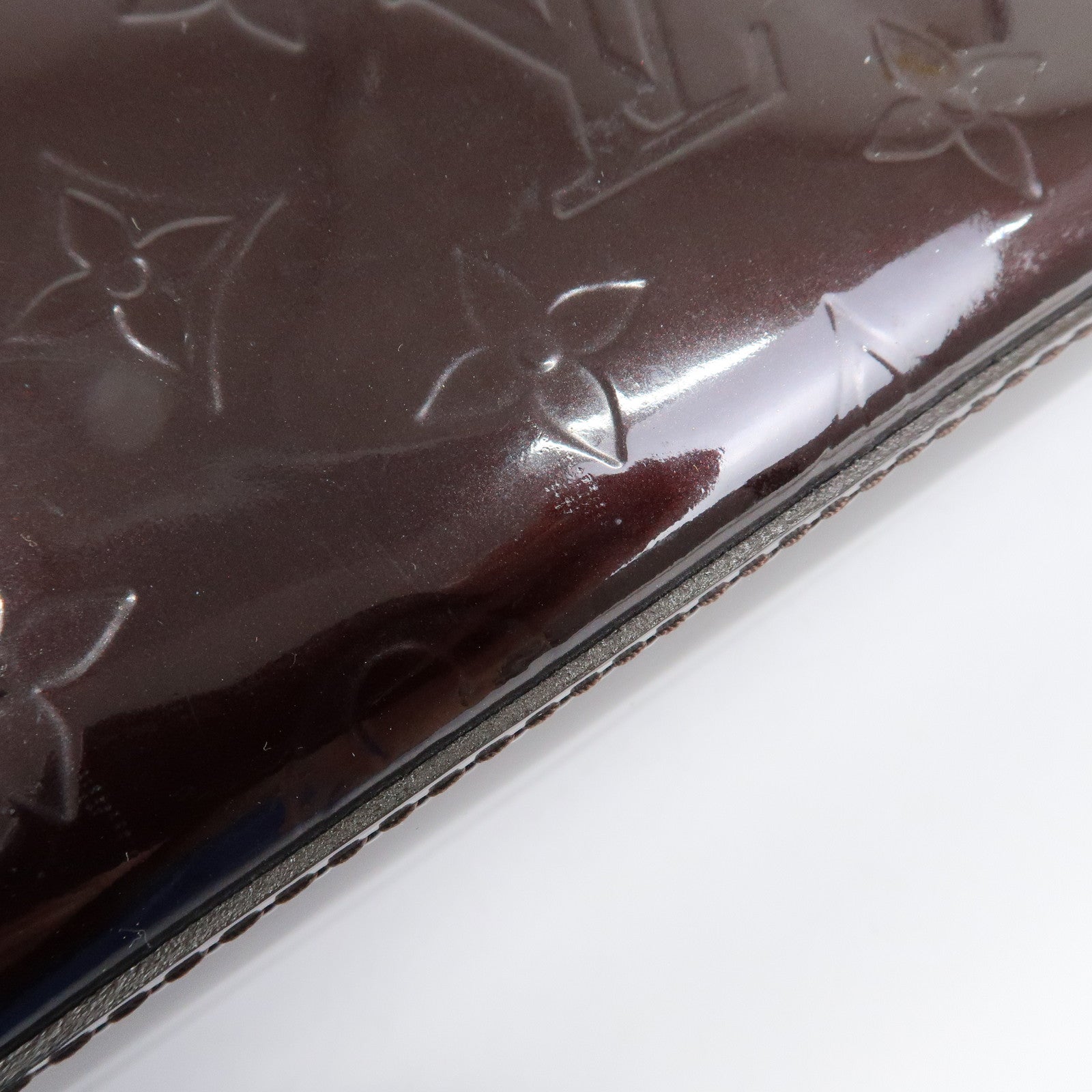 Louis Vuitton Monogram Vernis Leather Wilshire MM Tote Bag Amarante