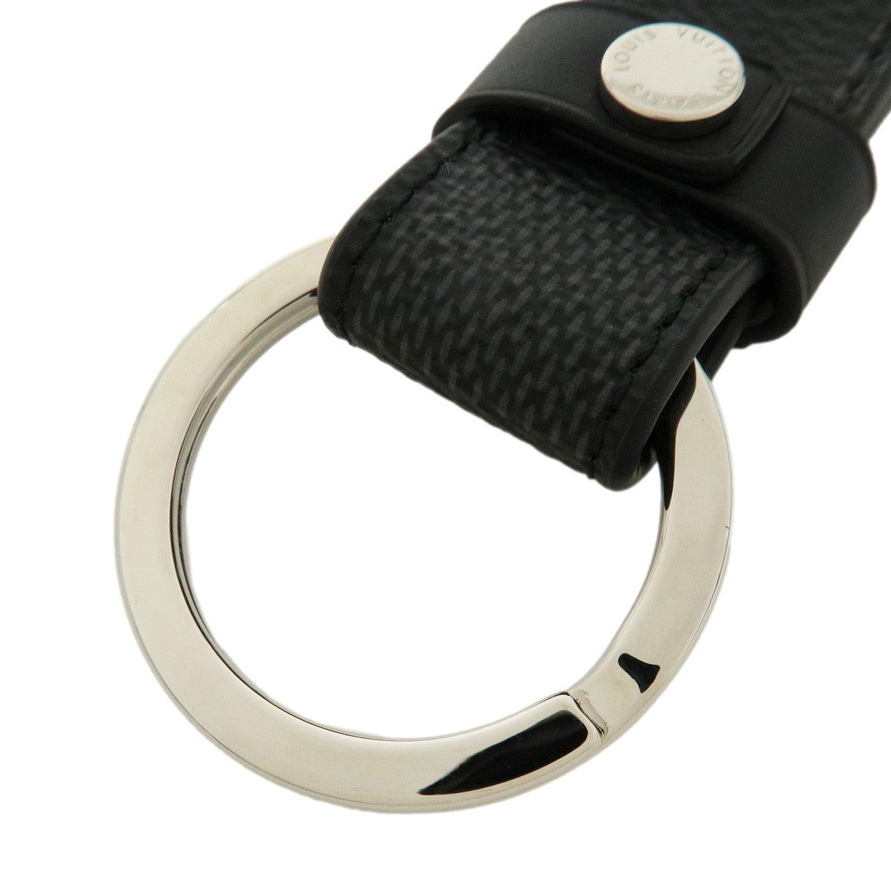 Louis Vuitton Damier Graphite Dragonne Key Chain Bag Charm M62706