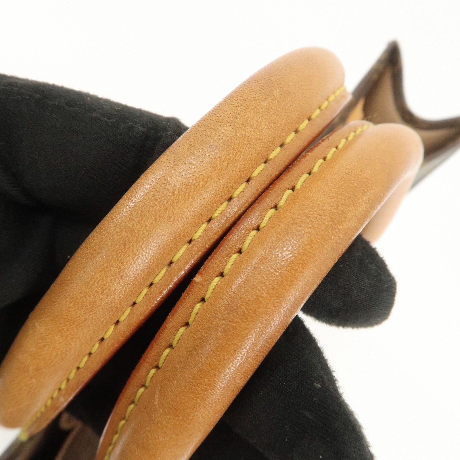 Louis Vuitton Monogram Sac Plat Tote Bag Hand Bag Brown M51140