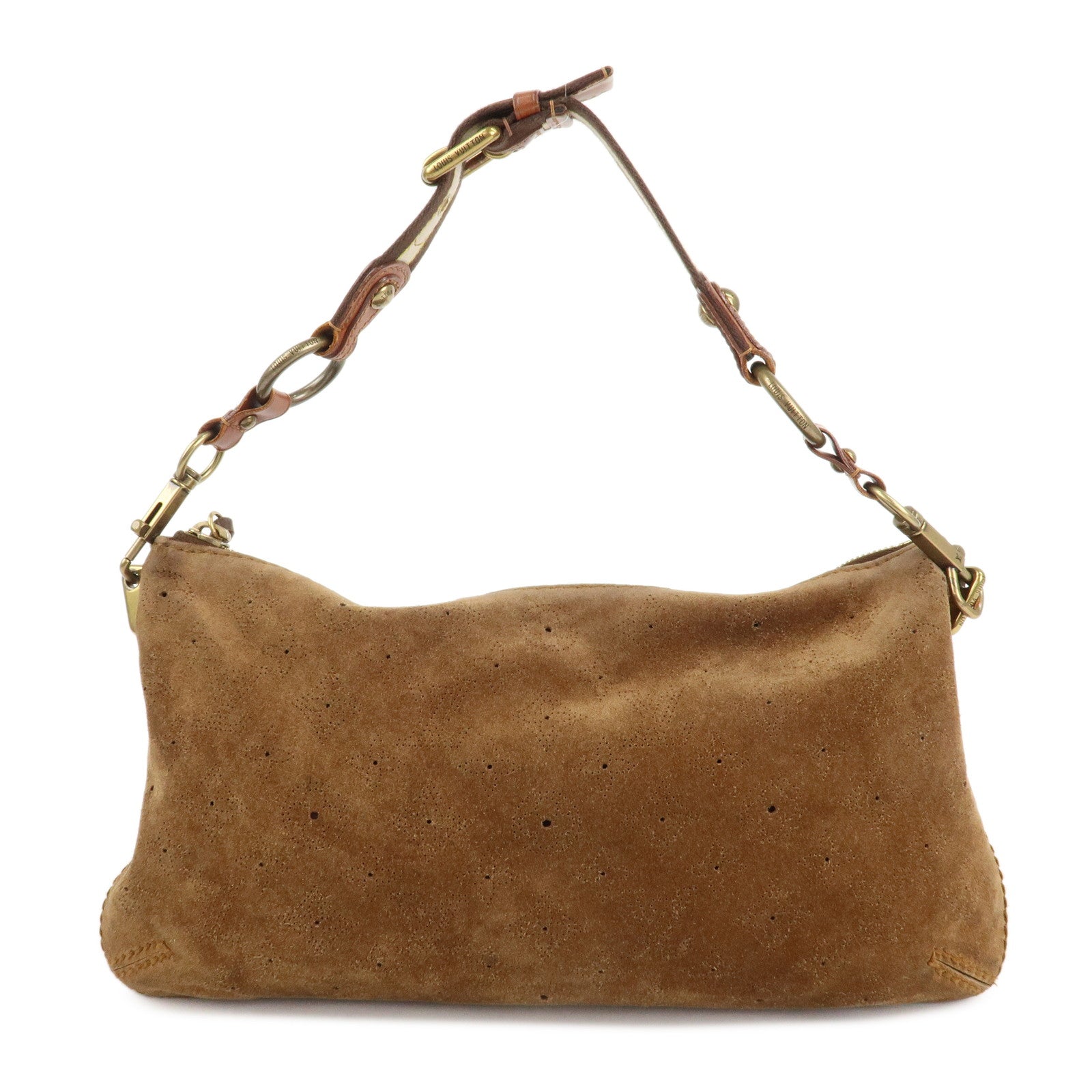 Louis Vuitton Monogram Mahina Onata PM Suede Shoulder Bag M95123 Used