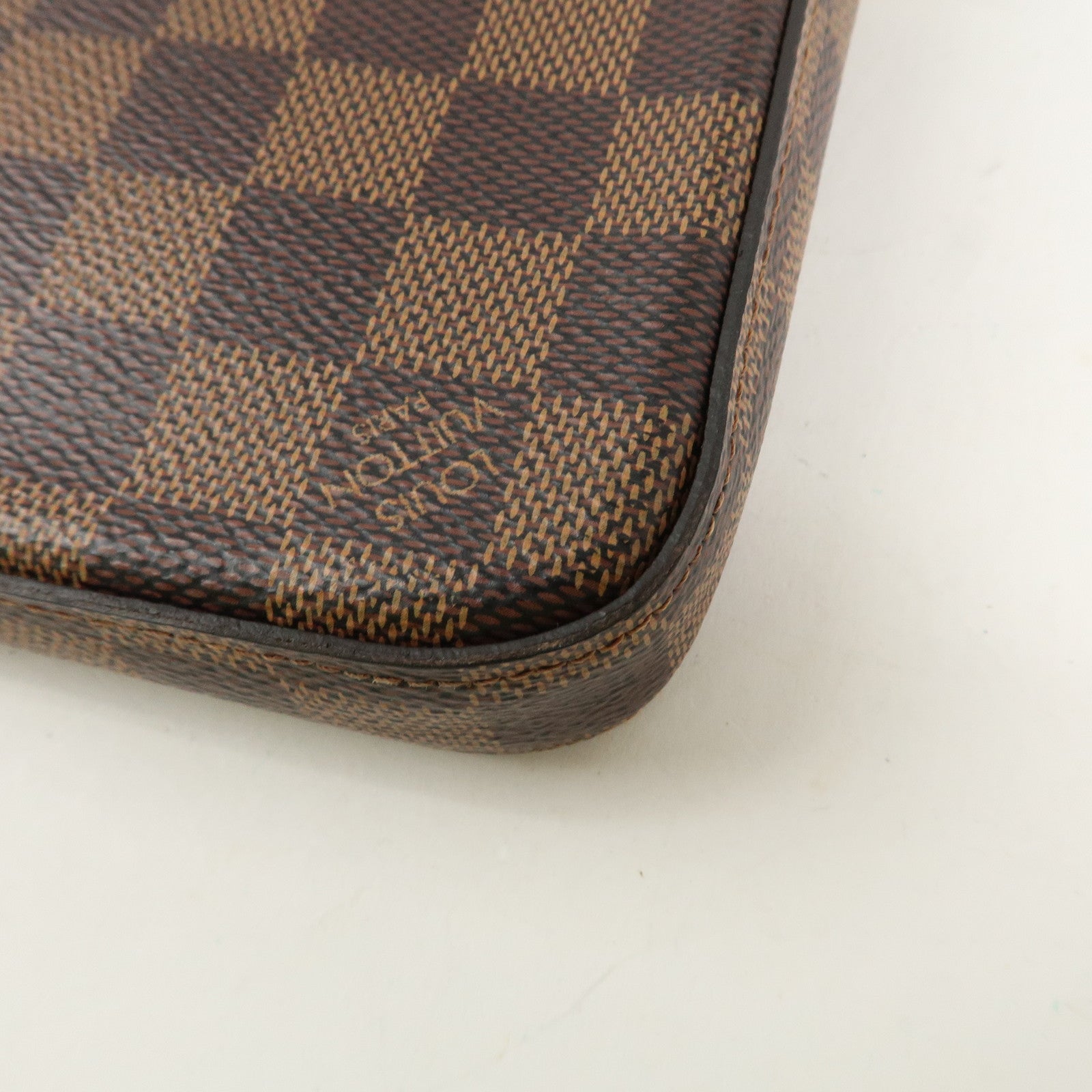 Louis Vuitton Damier Pochette Felicie Shoulder Bag Brown N40492 Used