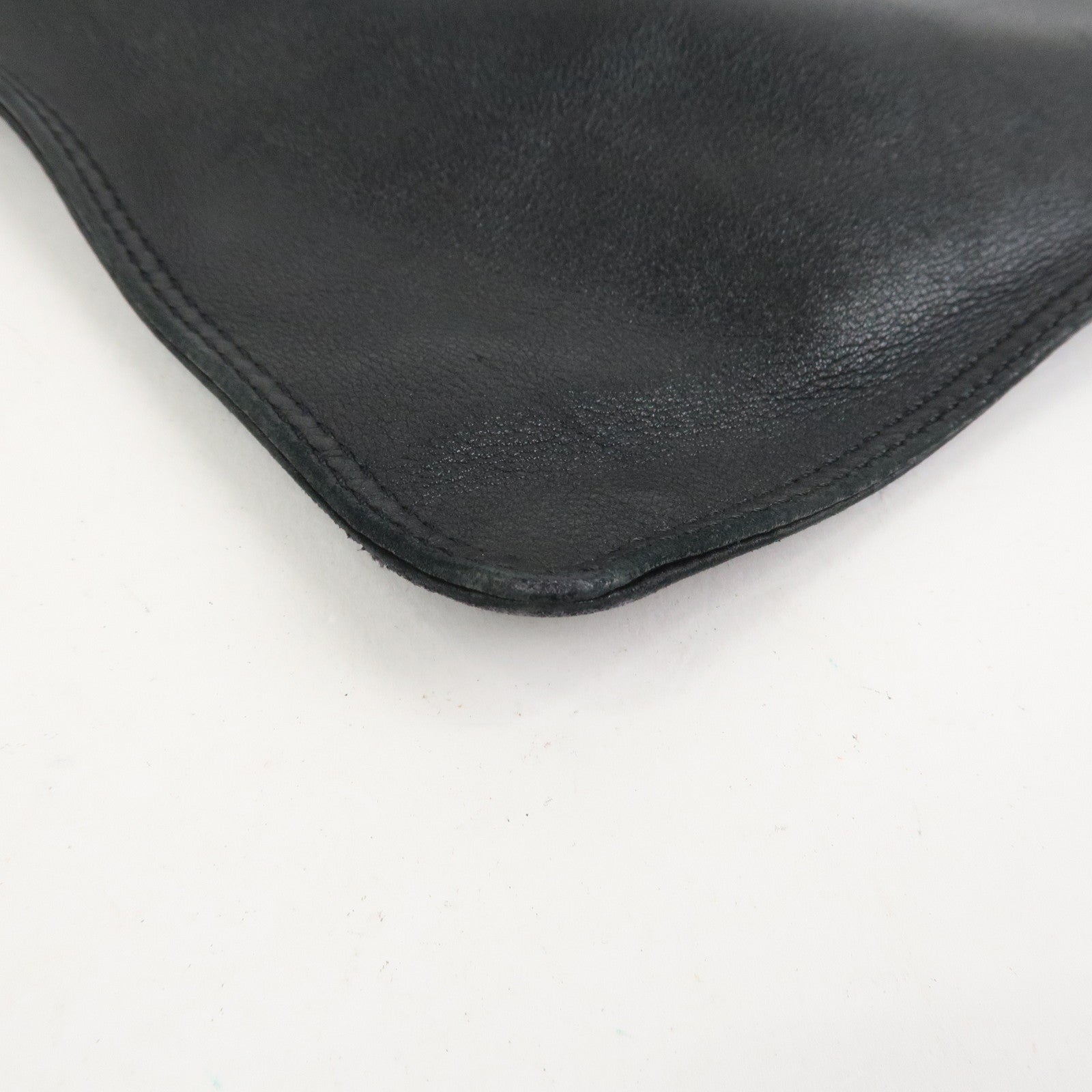 CHANEL Lamb Skin Shoulder Bag Crossbody Bag Black