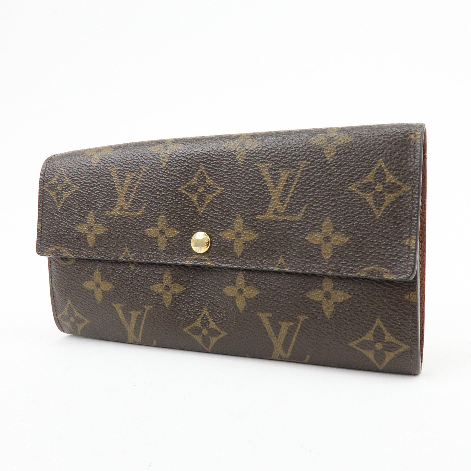 Louis Vuitton Monogram Portefeuille Sarah Long Wallet Brown M61734
