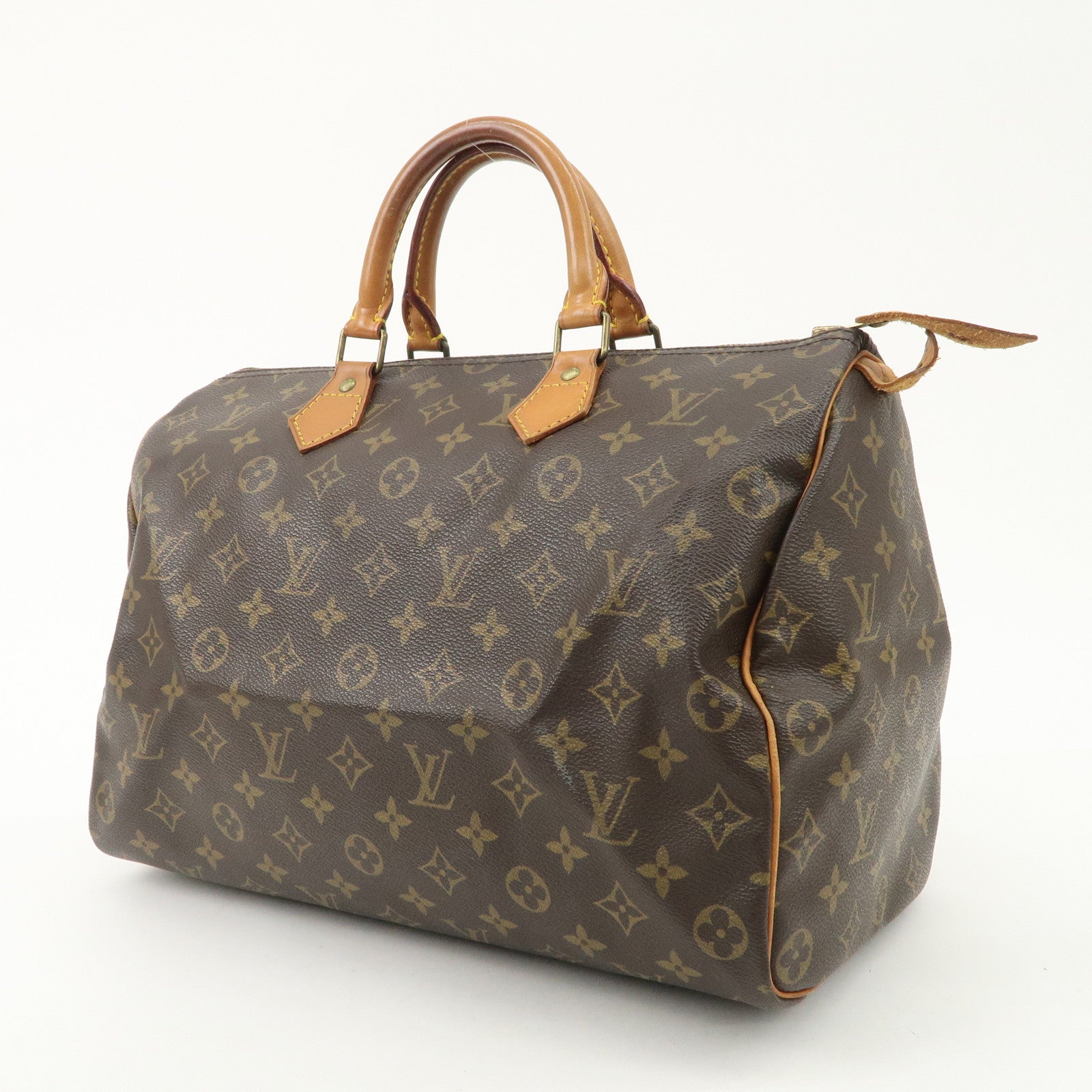 Louis Vuitton Monogram Speedy 35 Hand Bag Boston Bag M41524 Used