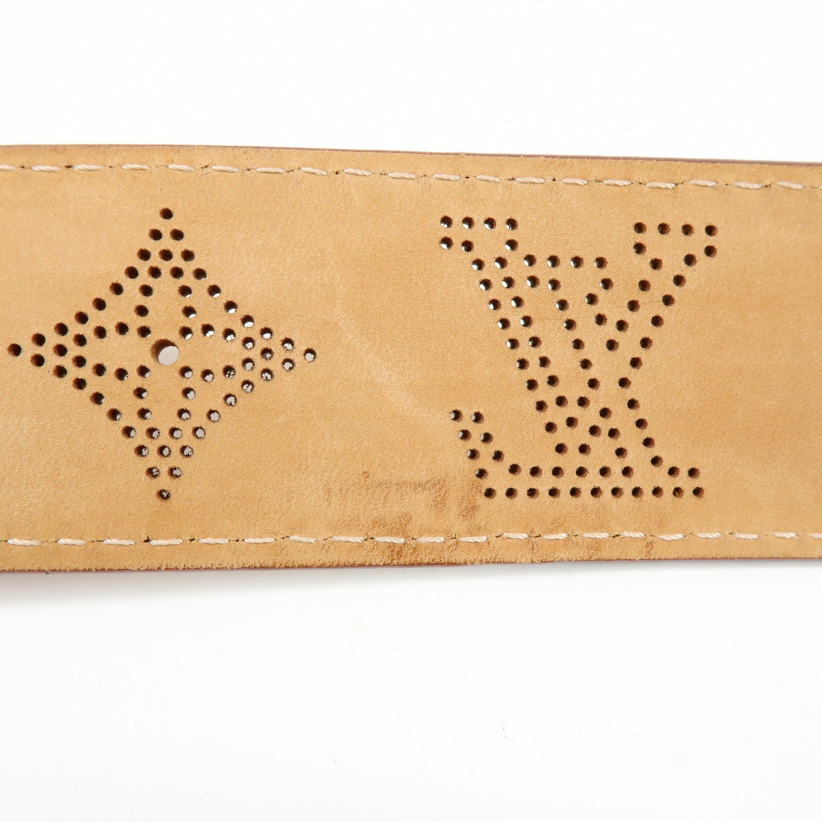 Louis Vuitton Monogram Ceinture Perforee Belt 90/36 Brown M6939