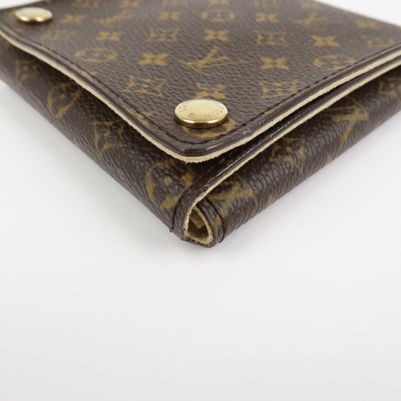 Louis Vuitton Monogram Canvas Jewelry Case for Earrings Brown