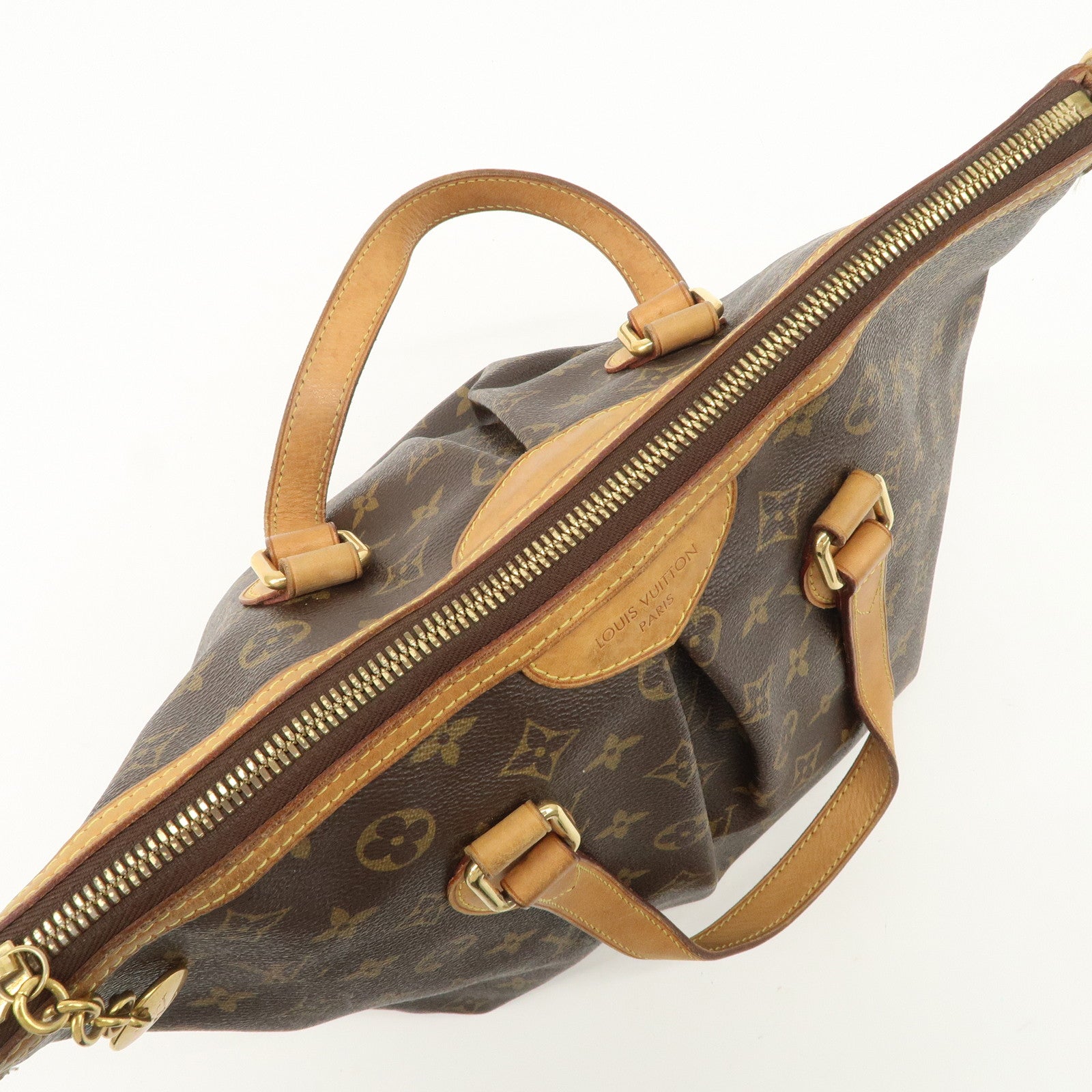 Louis Vuitton Monogram Palermo PM 2Way Hand Bag Brown M40145 Used