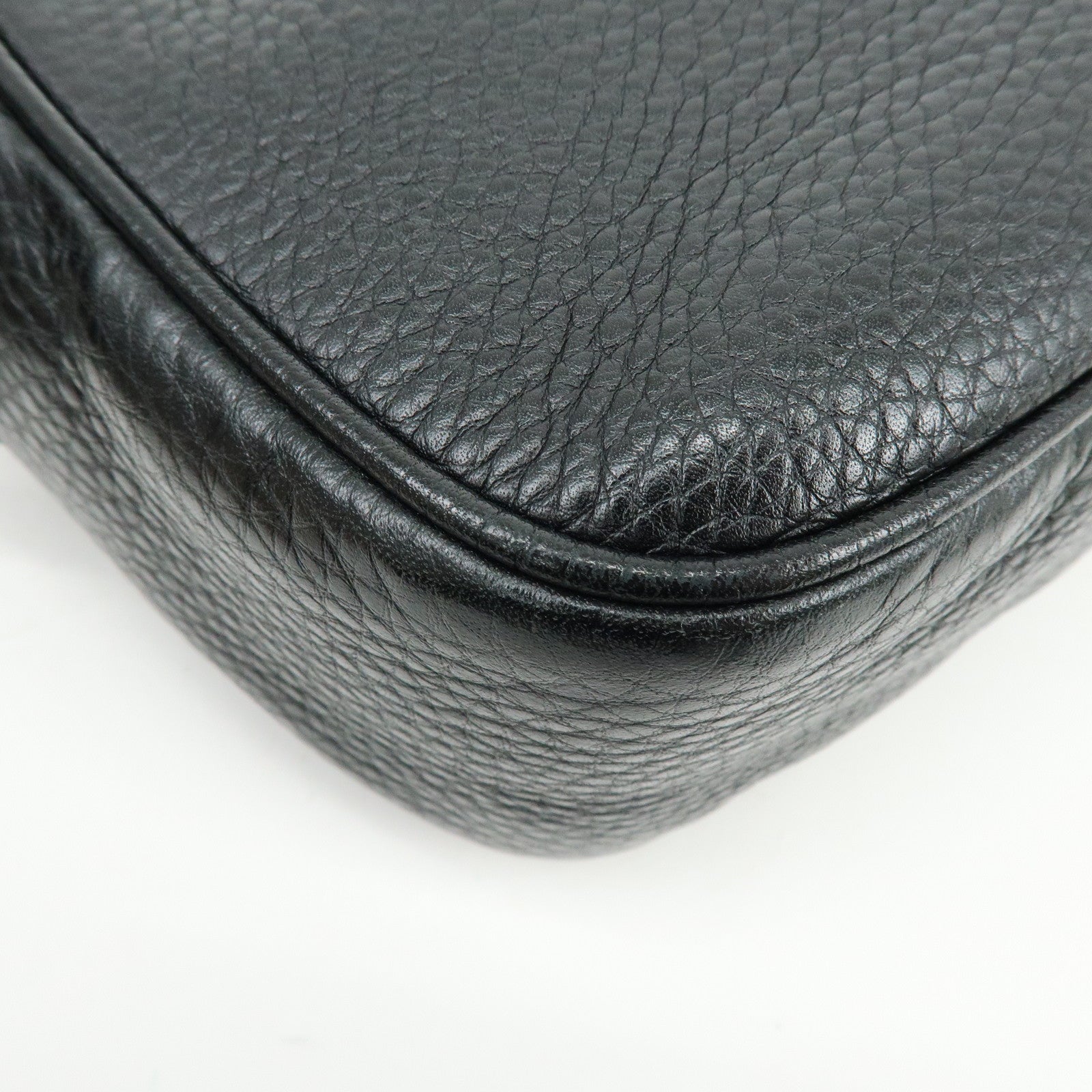 GUCCI SOHO Leather Small Disco Bag Shoulder Bag Black 308364