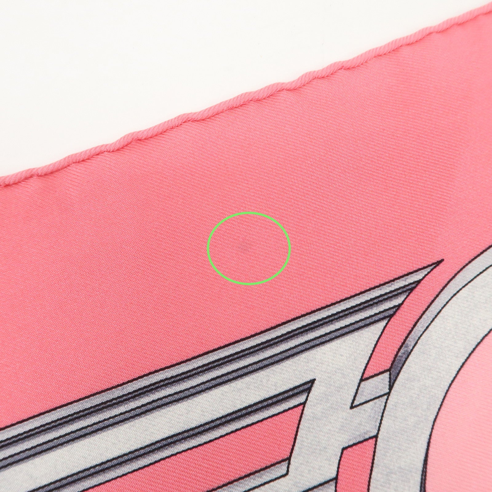 HERMES Carre 90 Silk 100% Scarf LES TUILERIES Pink