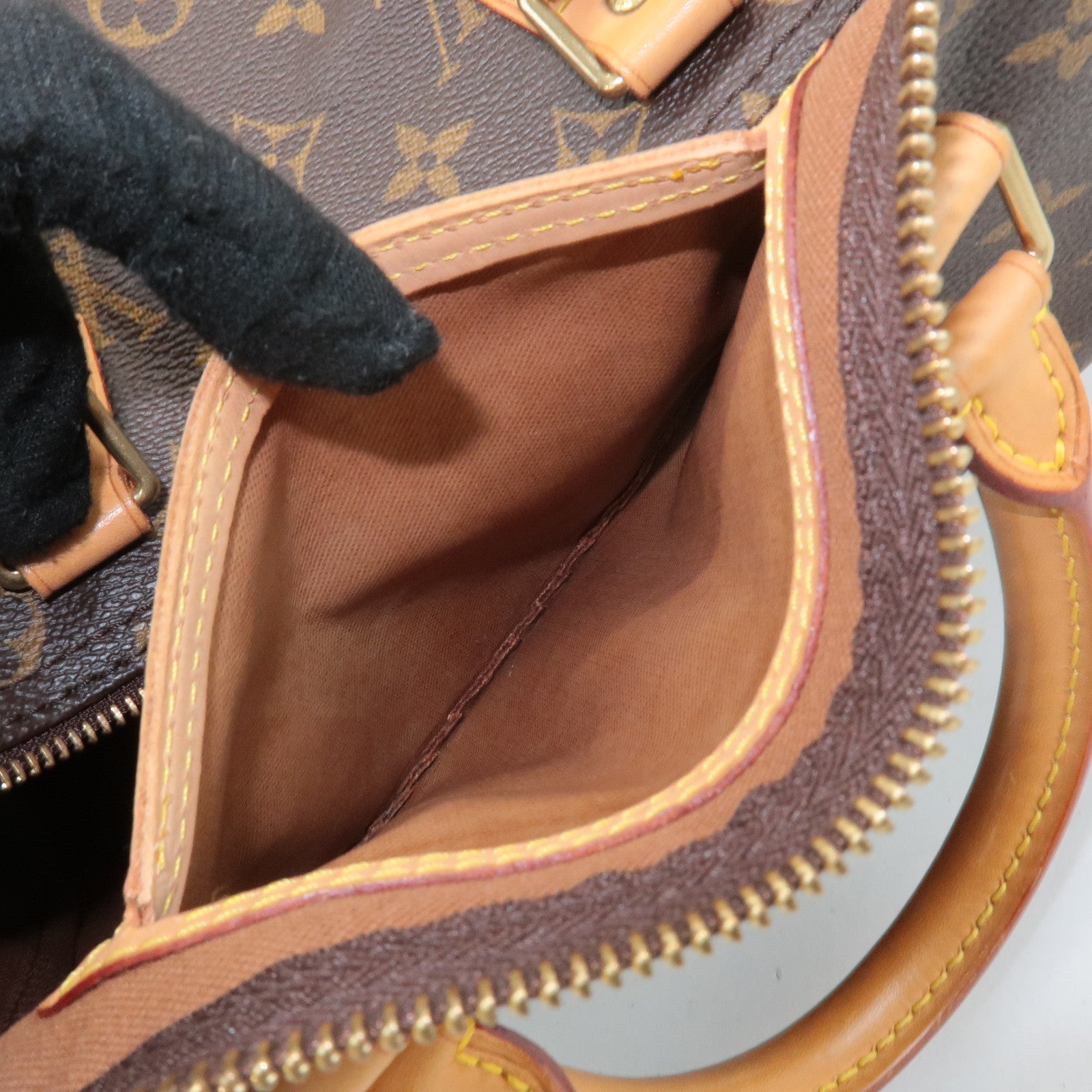 Louis Vuitton Monogram Speedy 30 Hand Bag Boston Bag M41526 Used
