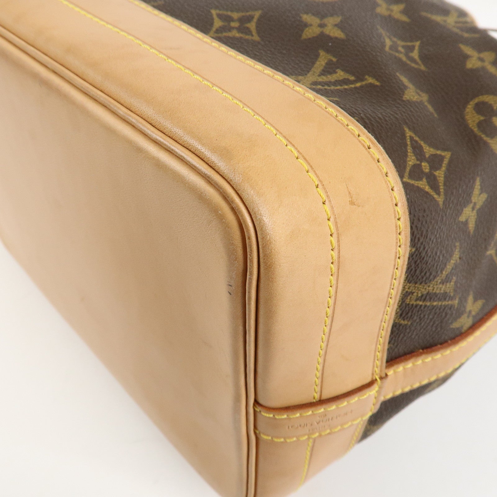 Louis Vuitton Monogram Noe Shoulder Bag Hand Bag Brown M42224 Used