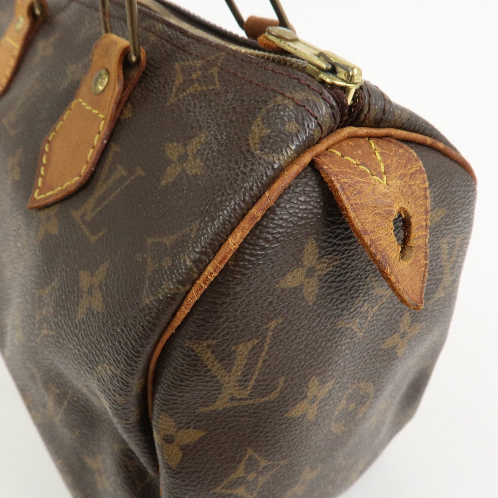 Louis Vuitton Monogram Speedy 25 Boston Bag Hand Bag Brown M41528