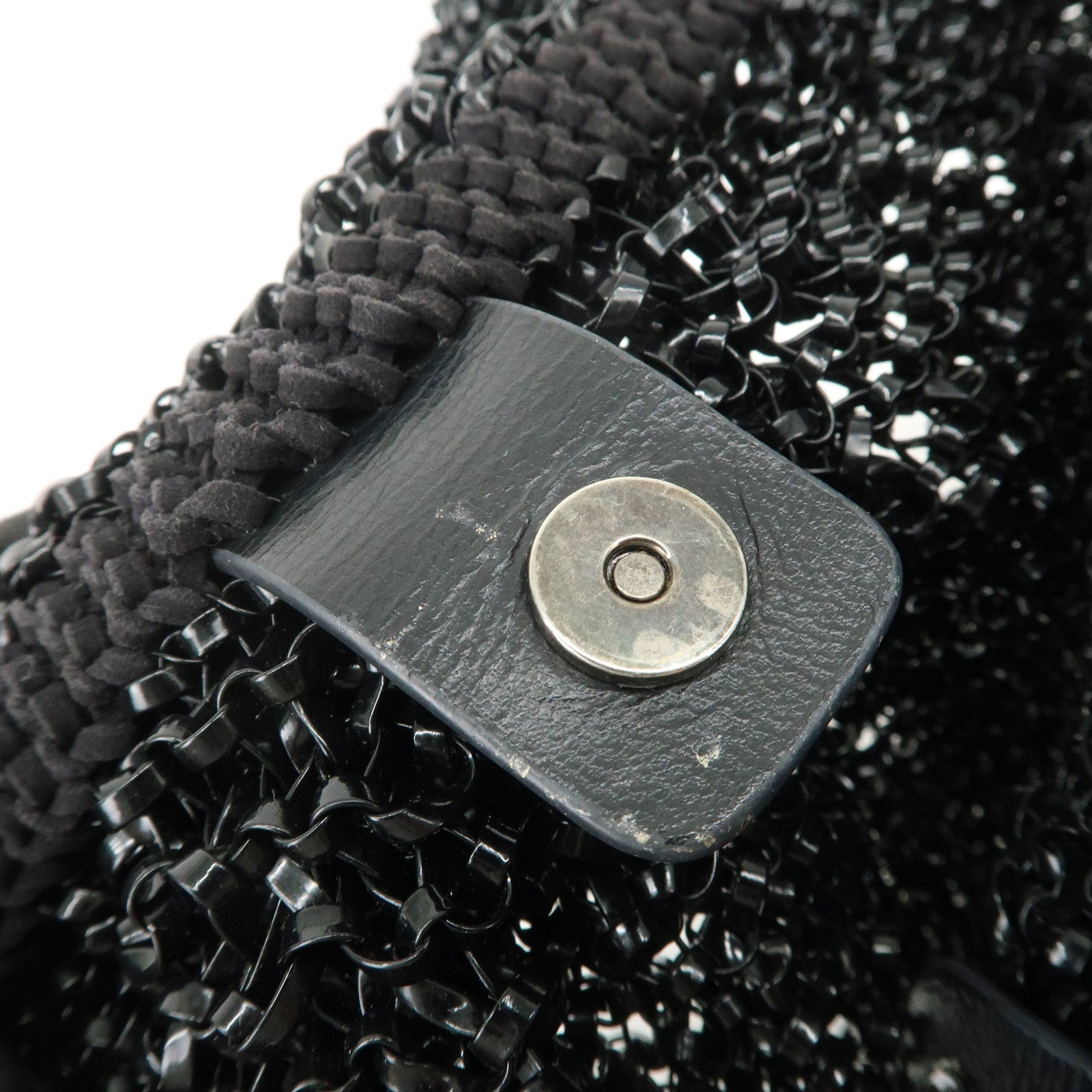 ANTEPRIMA Wire Bag PVC Hand Bag Tote Bag Shoulder Bag Black