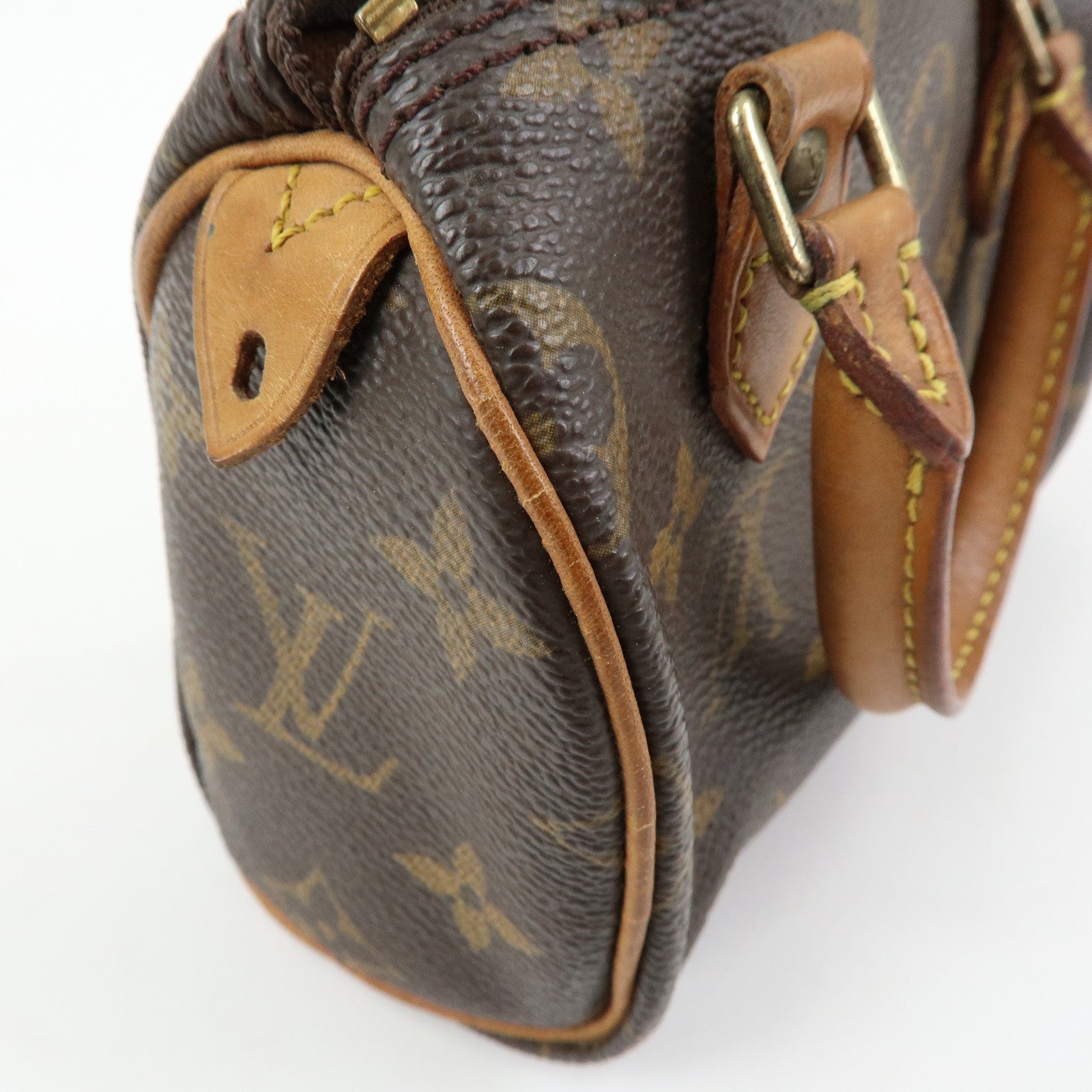 Louis Vuitton Monogram Canvas Mini Speedy Hand Bag & Strap M41534